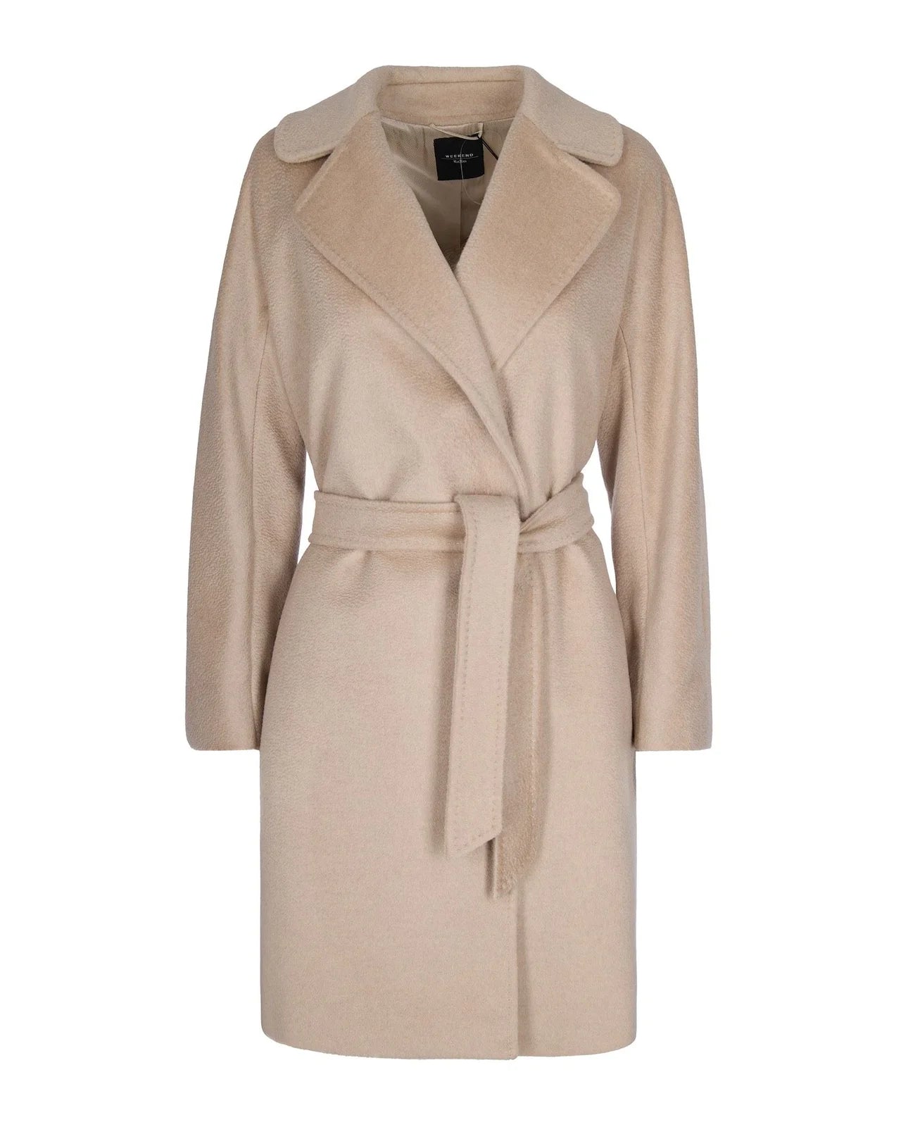 Cappotto a Vestaglia in Lana / Beige - Ideal Moda
