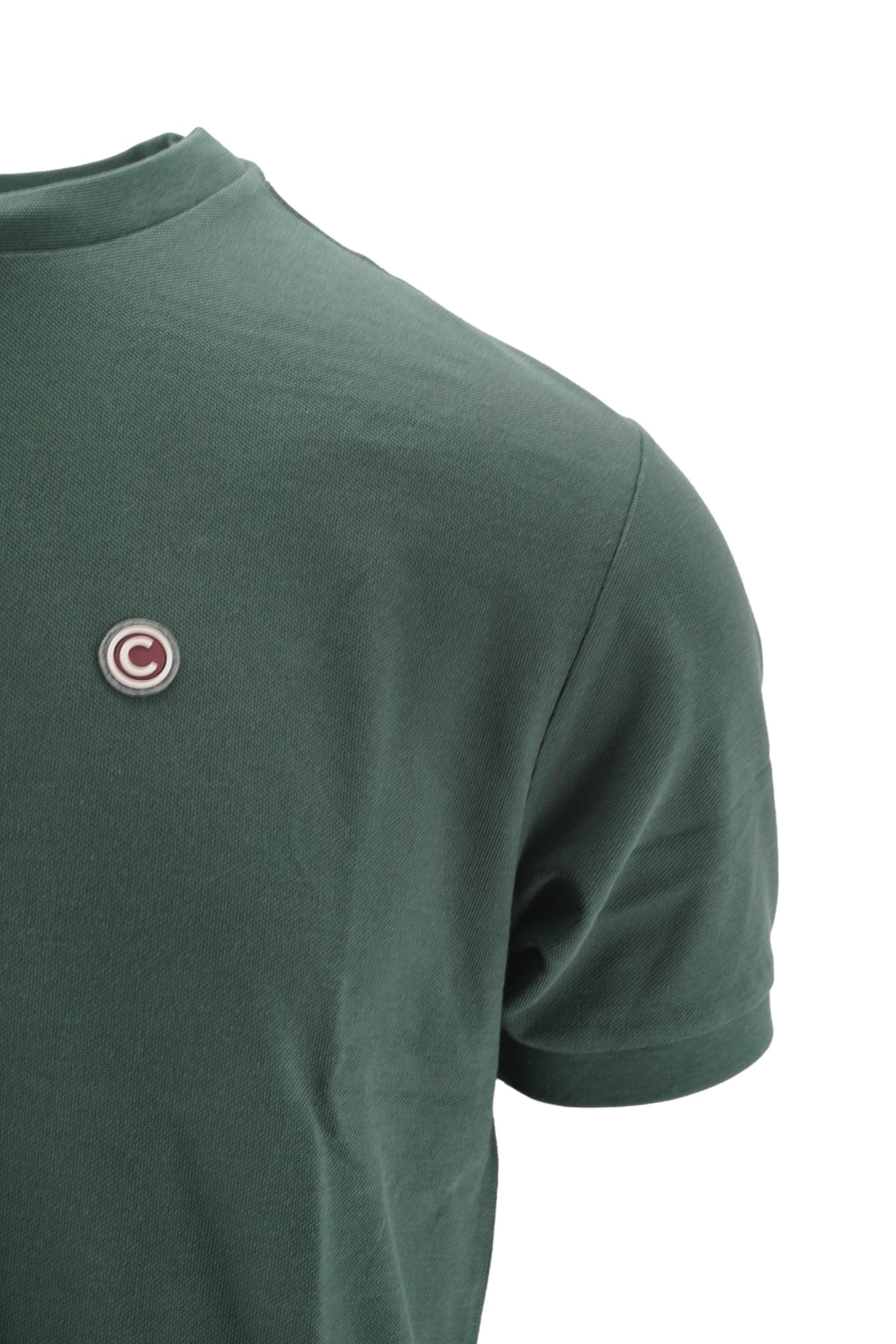T-Shirt in Cotone Piquet / Verde - Ideal Moda