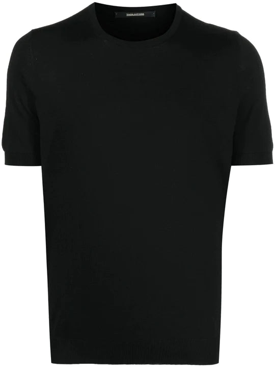 T-Shirt in Seta Josh / Nero - Ideal Moda