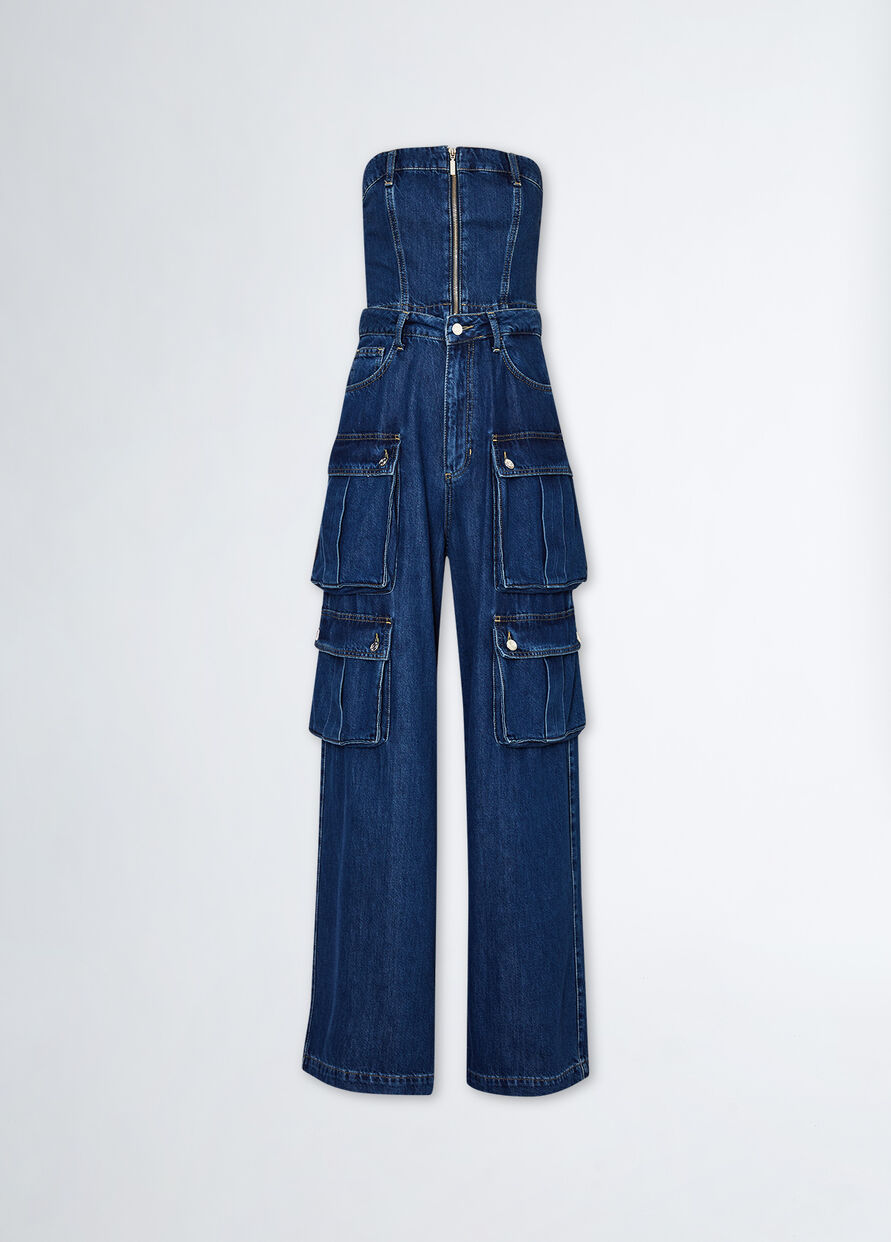 Tuta in Denim / Jeans - Ideal Moda