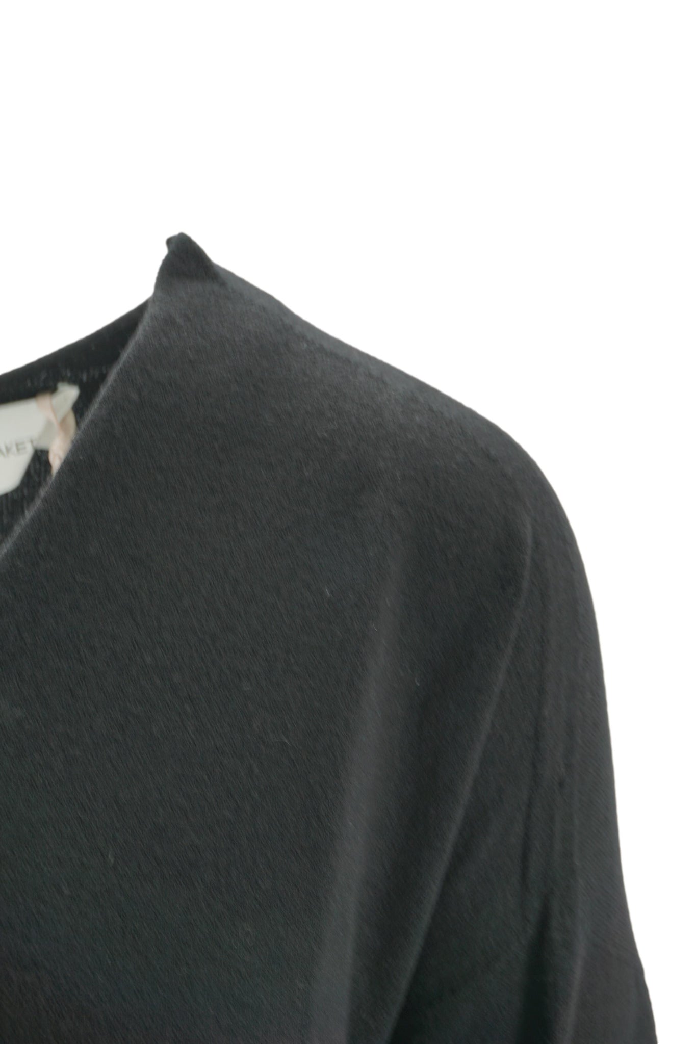 Maglia Boxy Fit con Scollo a V / Nero - Ideal Moda