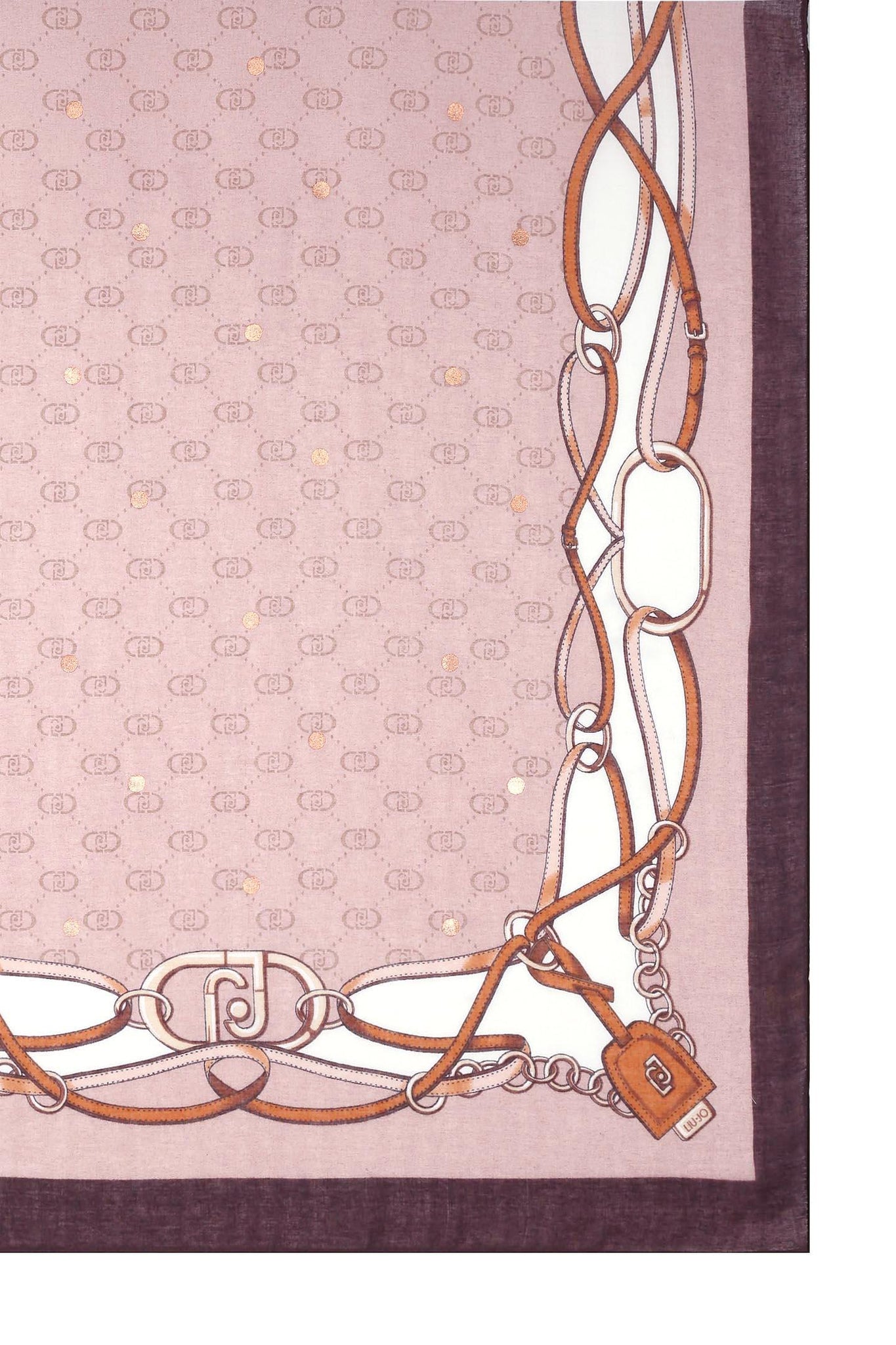 Stola con Logo / Beige - Ideal Moda