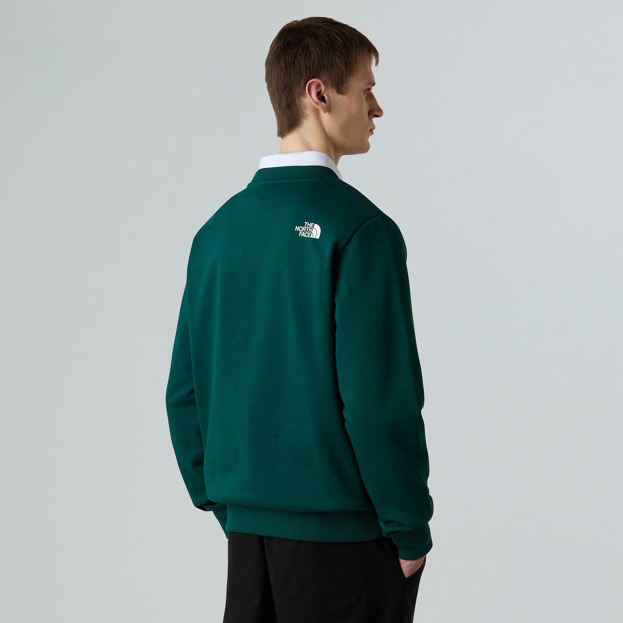 Felpa Girocollo con Logo / Verde - Ideal Moda