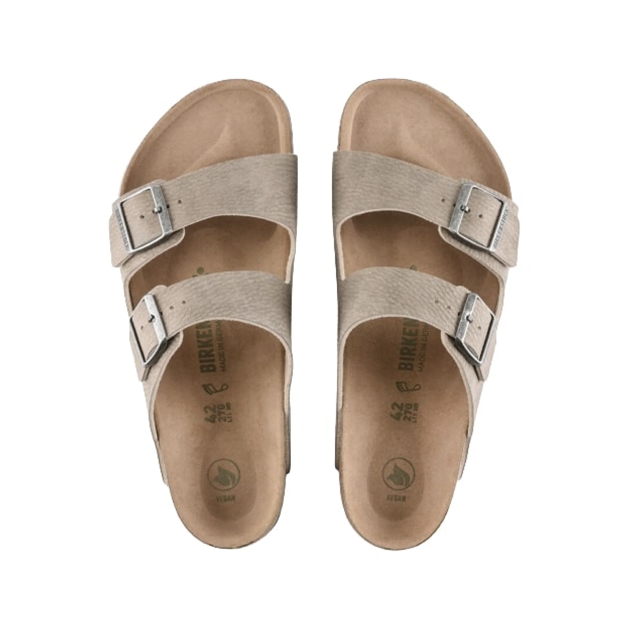 Sandalo in Microfibra Arizona Birkenstock / Beige - Ideal Moda