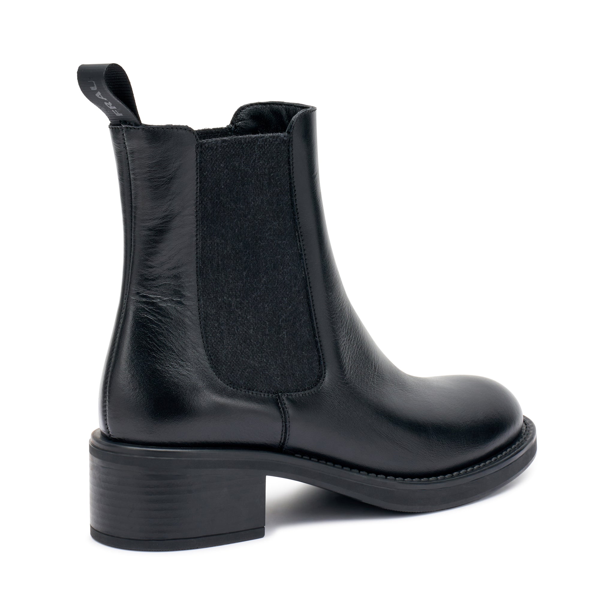 Beatles con Tacco in Pelle / Nero - Ideal Moda