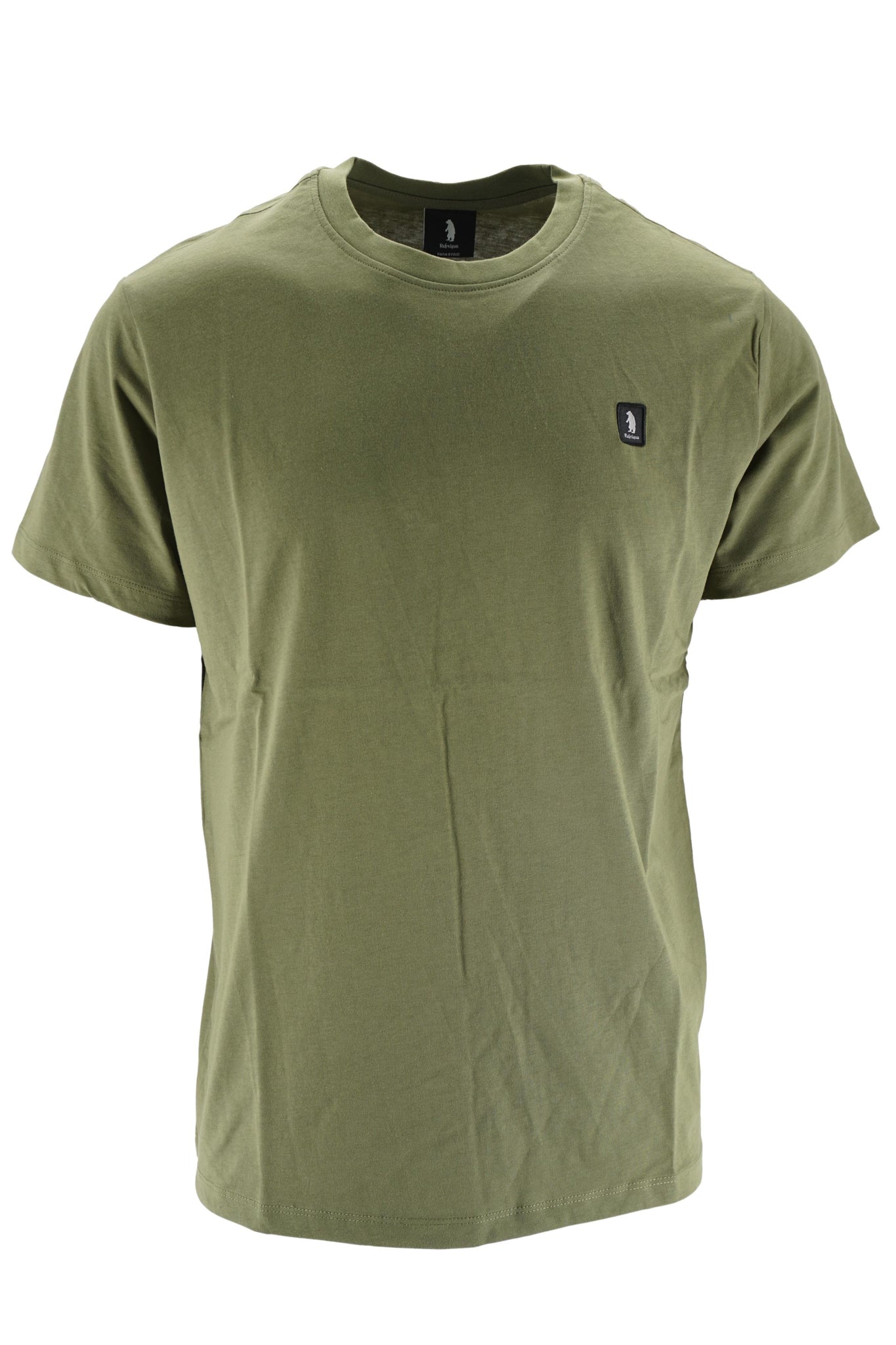 T-Shirt Girocollo con Logo / Verde - Ideal Moda