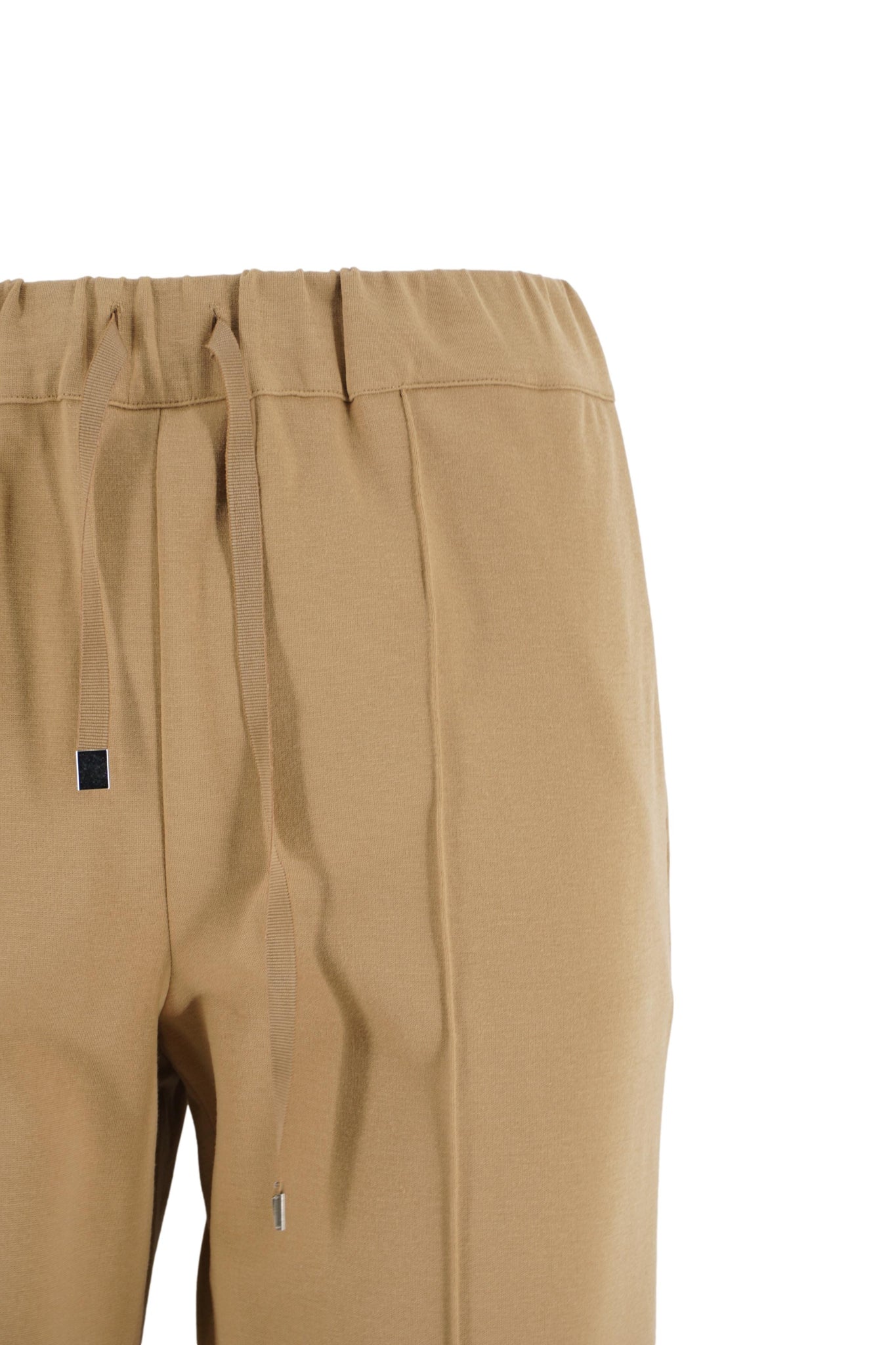 Pantalone con Coulisse in Vita / Beige - Ideal Moda