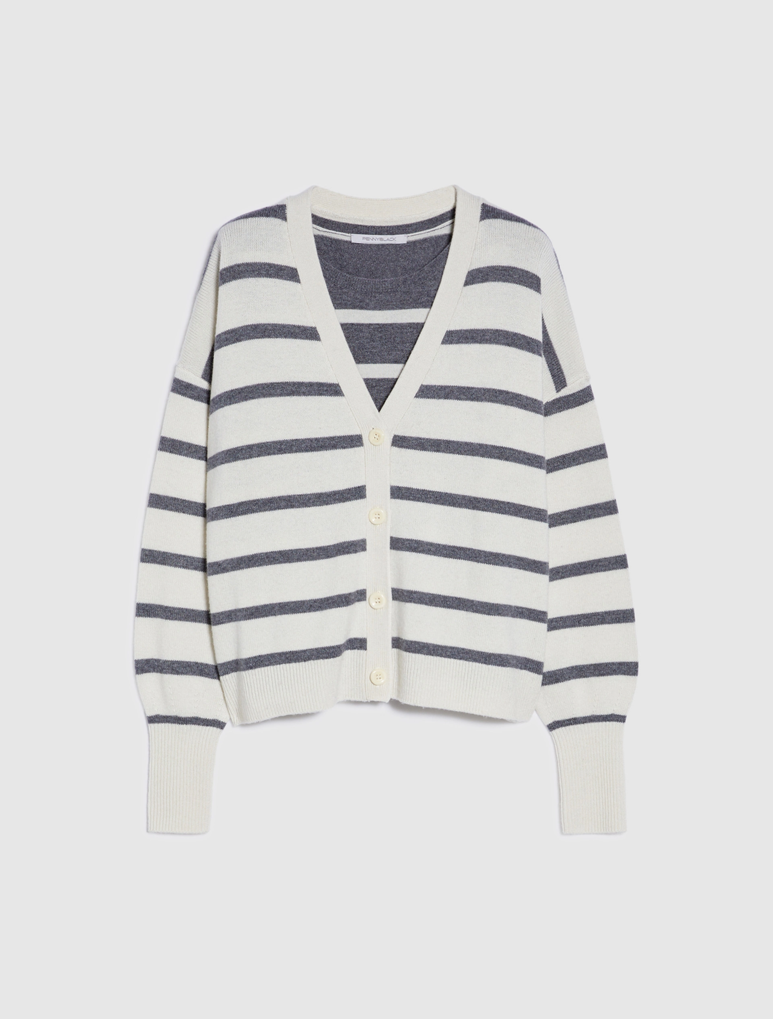 Maglia Twin Set con Fantasia / Bianco - Ideal Moda