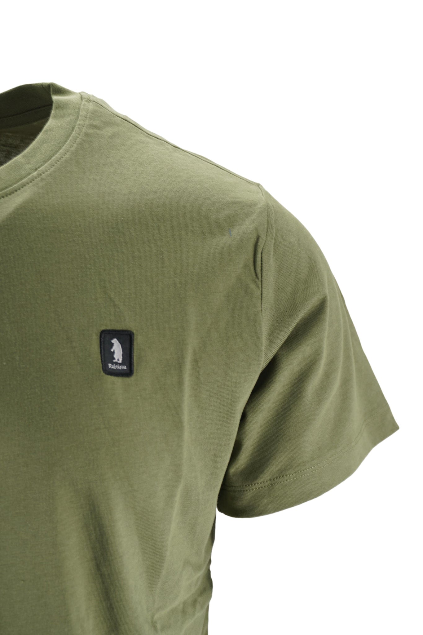 T-Shirt Girocollo con Logo / Verde - Ideal Moda