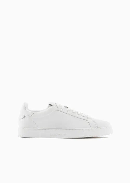 Sneaker in Pelle / Bianco - Ideal Moda