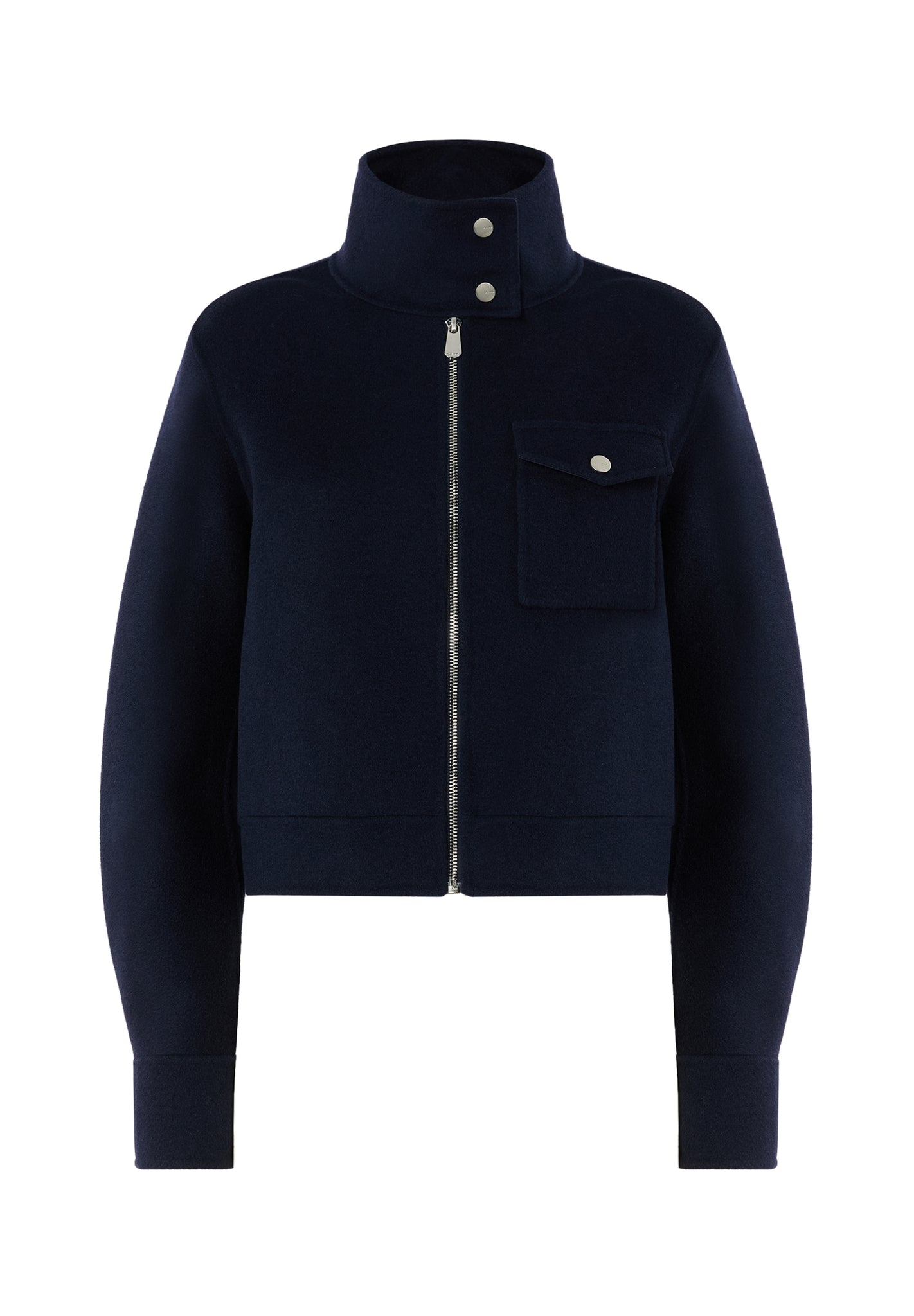 Giubbino in Panno Double / Blu - Ideal Moda