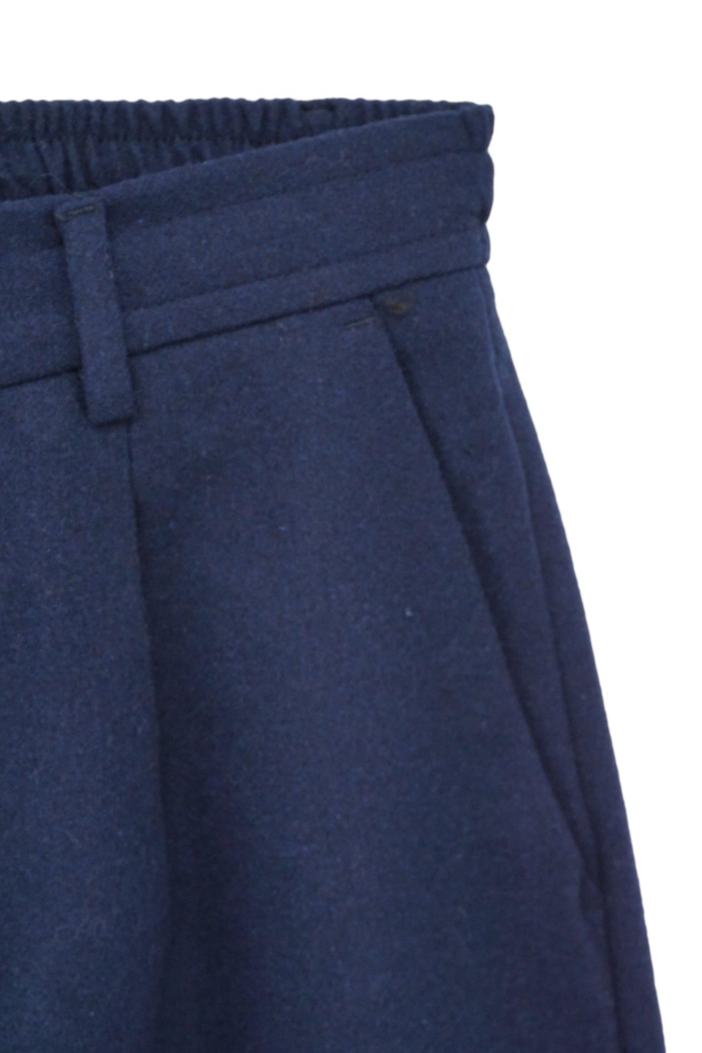 Pantalone Relax in Lana / Blu - Ideal Moda