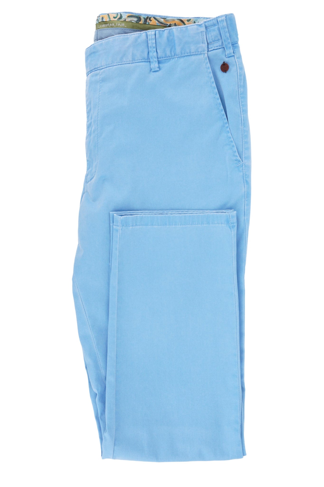Pantalone Oslo in Cotone / Azzurro - Ideal Moda