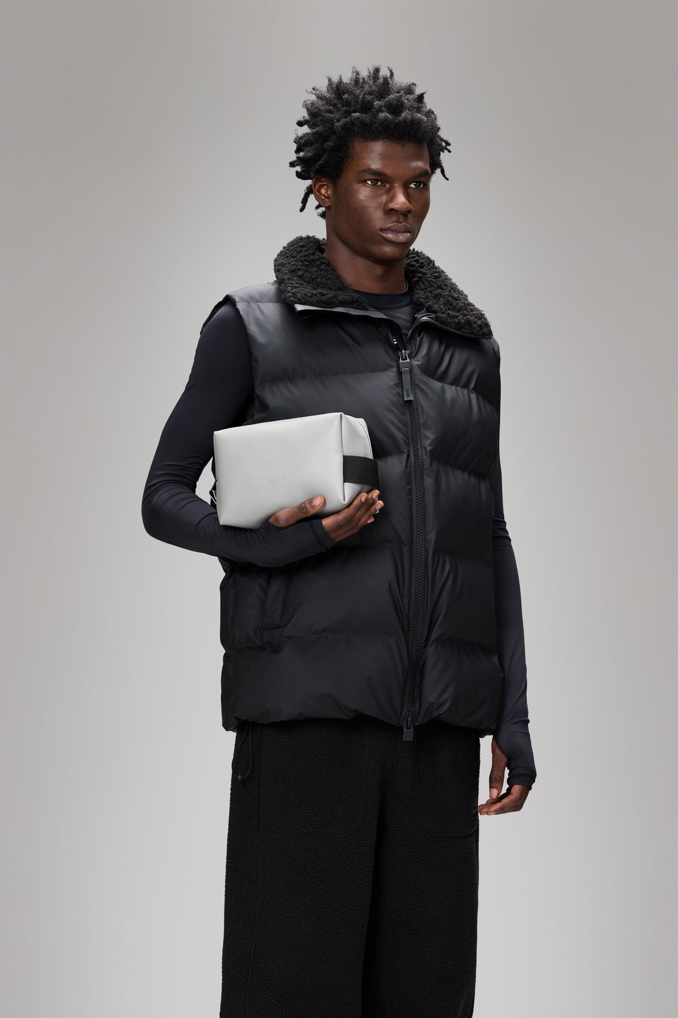 Pochette Impermeabile Wash Small / Grigio - Ideal Moda