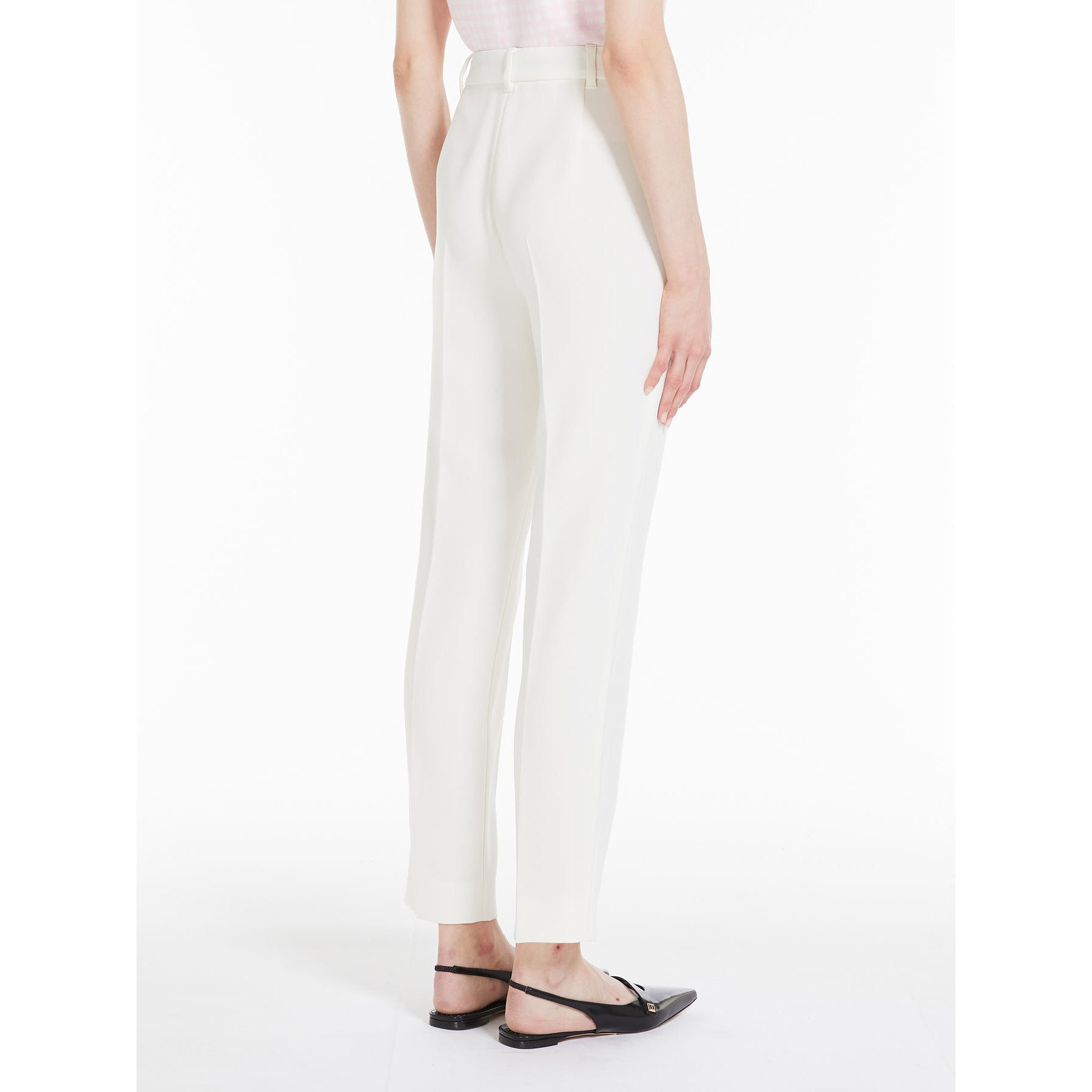 Pantalone in Cady / Bianco - Ideal Moda