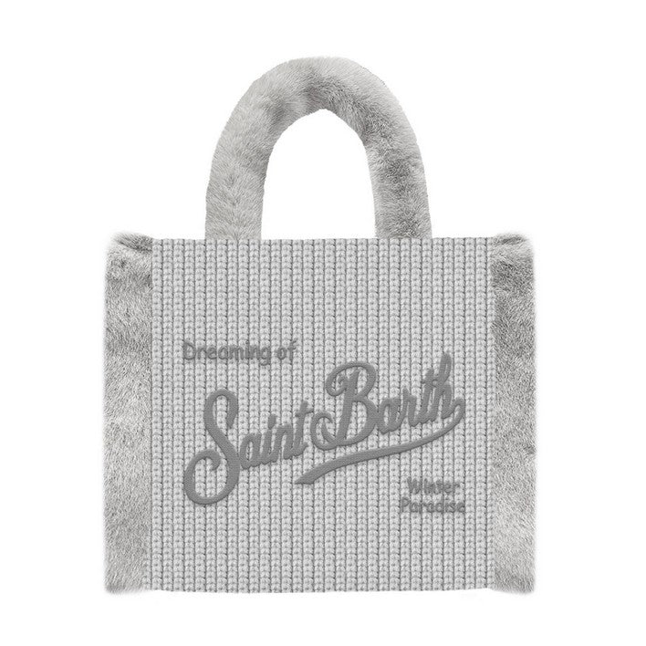 Borsa Morbida a Mano Vanity Mini Shearling / Grigio - Ideal Moda