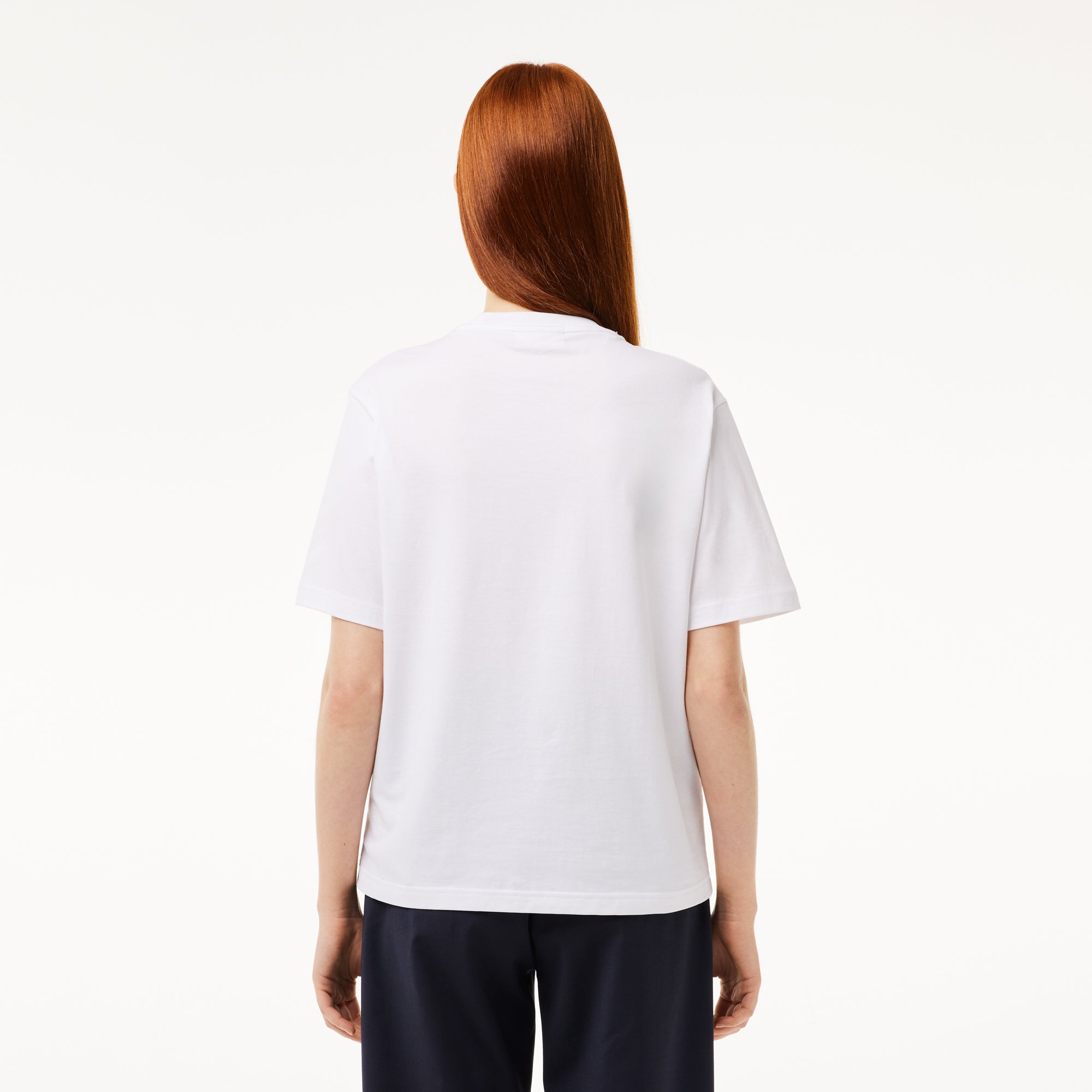 T-Shirt Relaxed Fit in Jersey Pima Cotton / Bianco - Ideal Moda