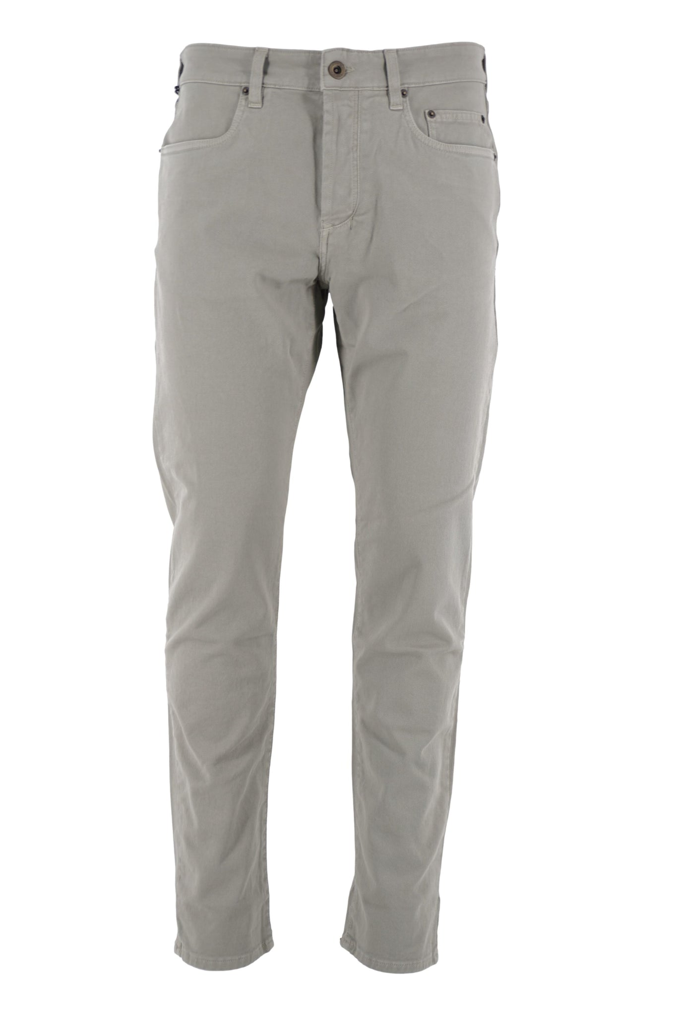 Pantalone Cinque Tasche in Cotone / Grigio - Ideal Moda