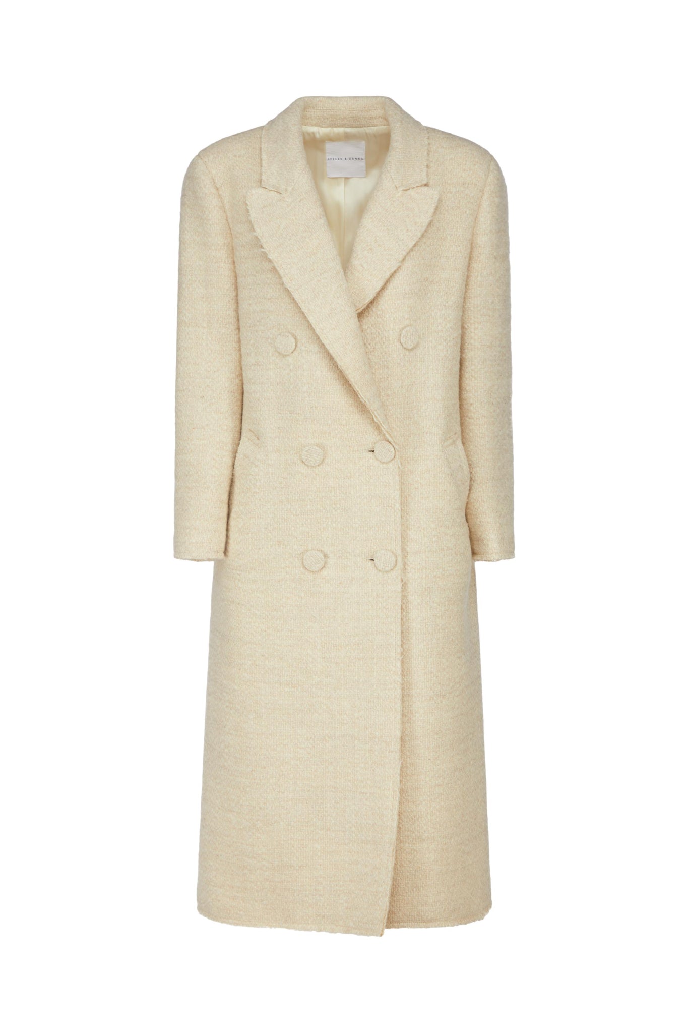 Cappotto in Tweed di Lana / Bianco - Ideal Moda