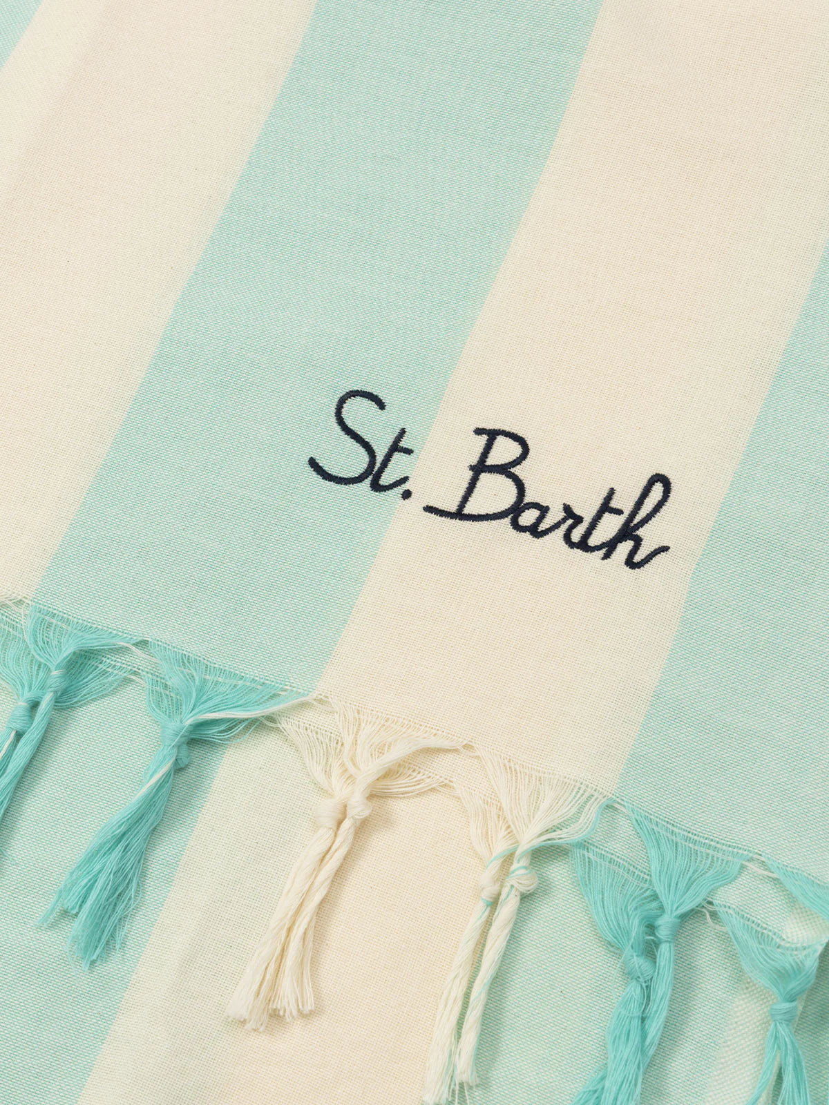 Telo Mare Fouta Leggero a Righe / Azzurro - Ideal Moda