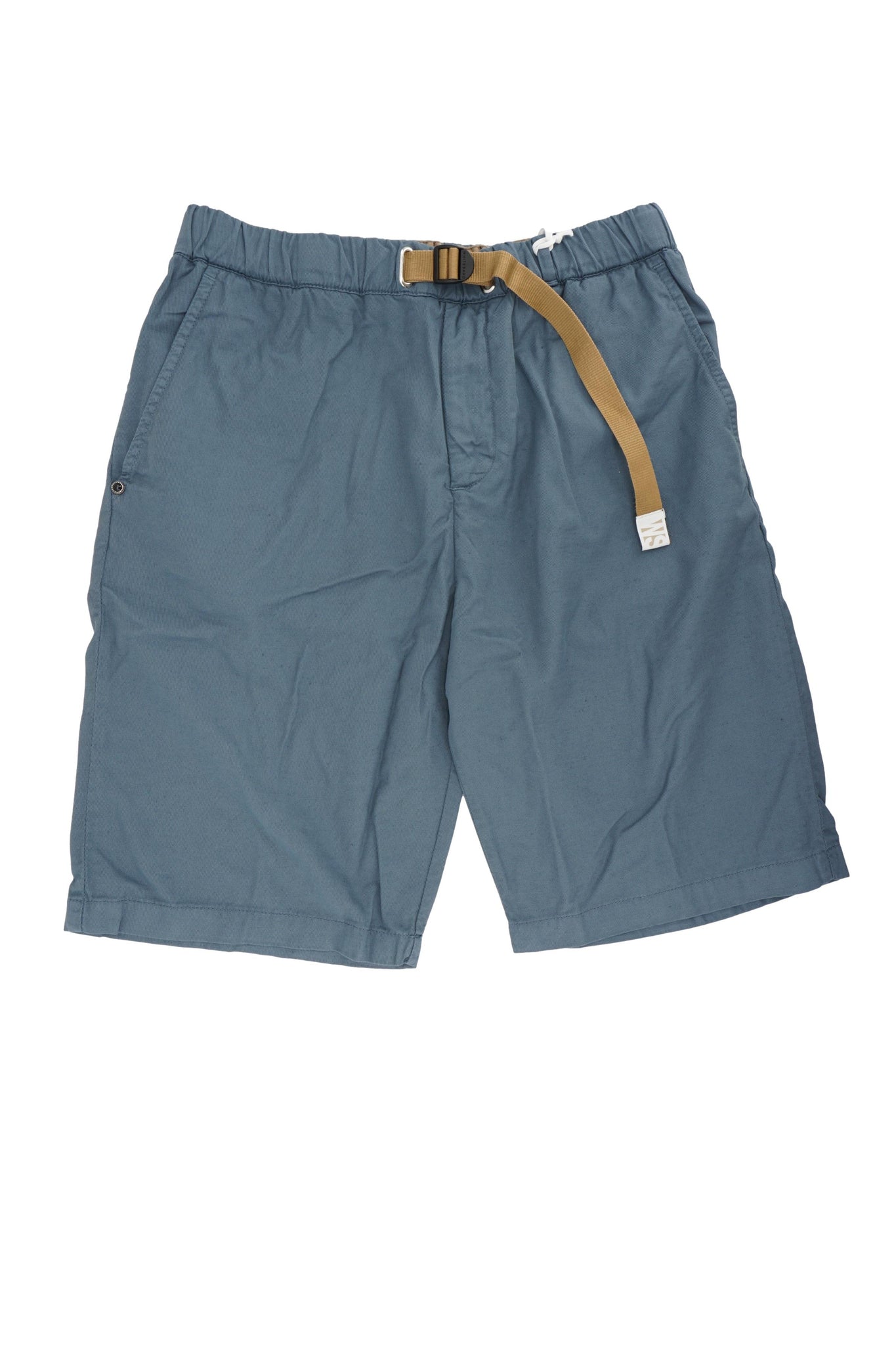 Pantaloncino in Lino e Cotone / Celeste - Ideal Moda