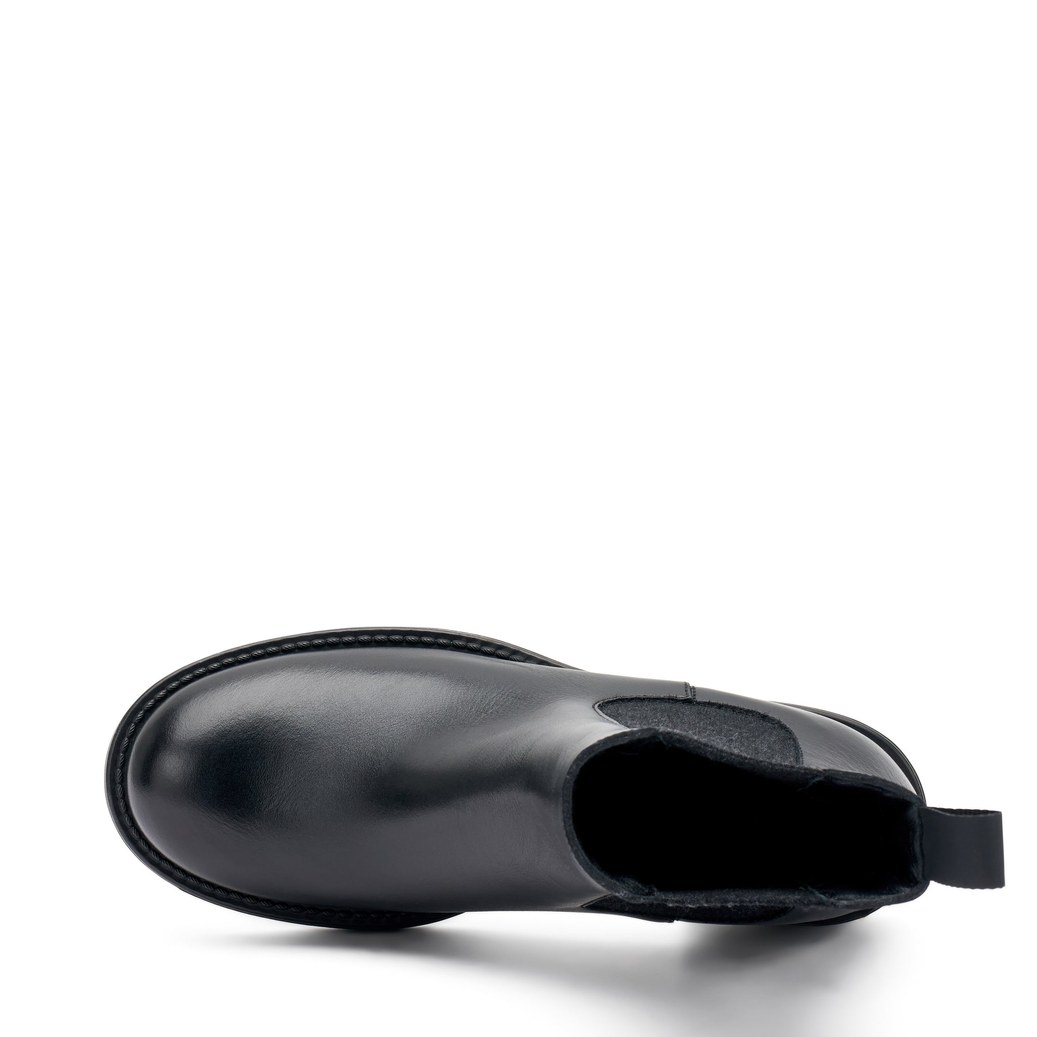 Beatles con Tacco in Pelle / Nero - Ideal Moda