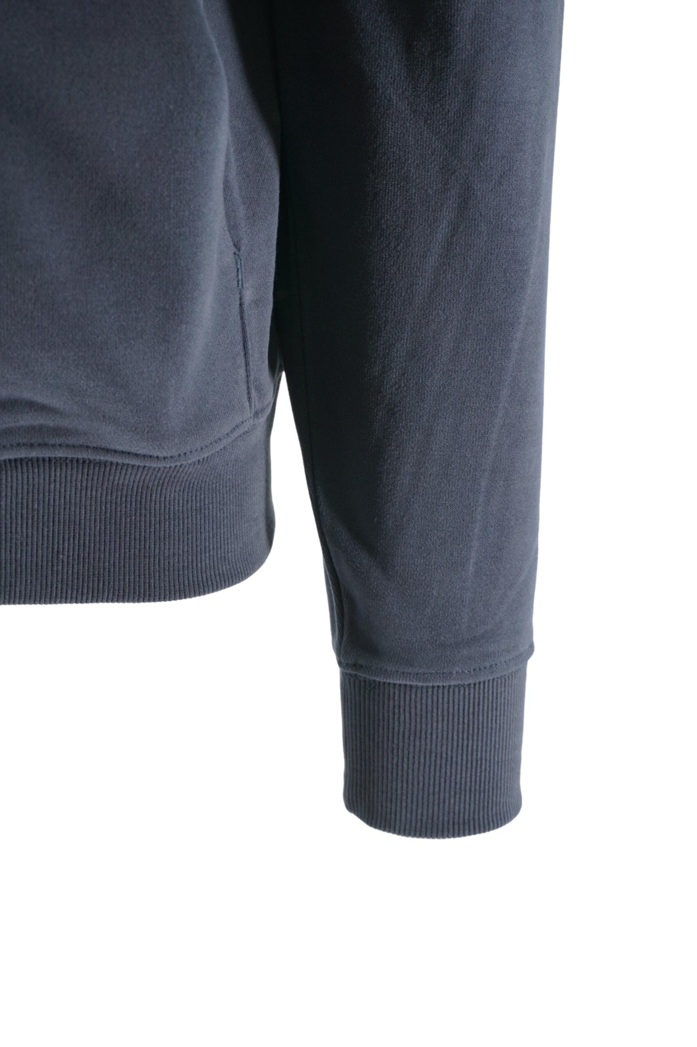 Felpa in Cotone con Logo e Zip / Blu - Ideal Moda