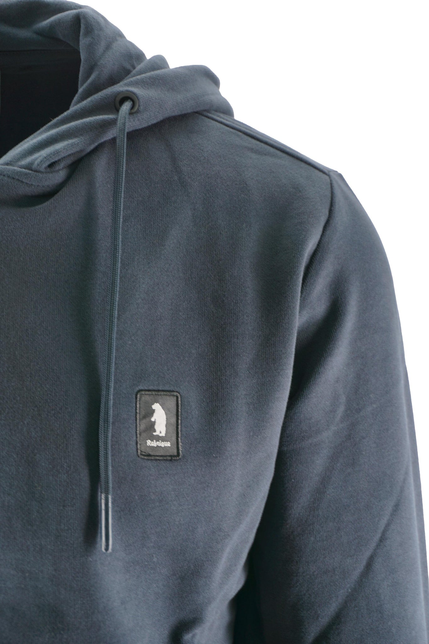 Felpa in Cotone con Logo e Zip / Blu - Ideal Moda