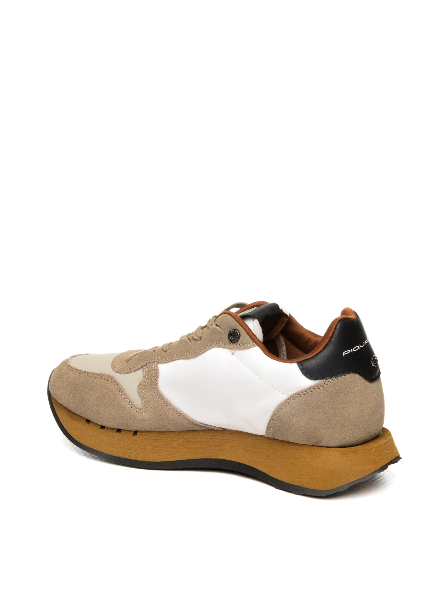 Sneaker in Tessuto e Camoscio / Beige - Ideal Moda
