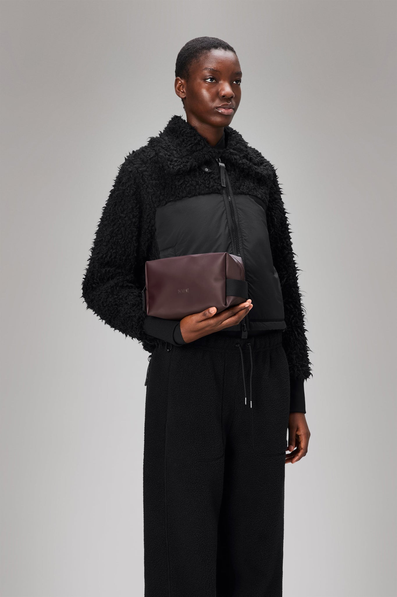 Pochette Impermeabile Wash Small / Bordeaux - Ideal Moda