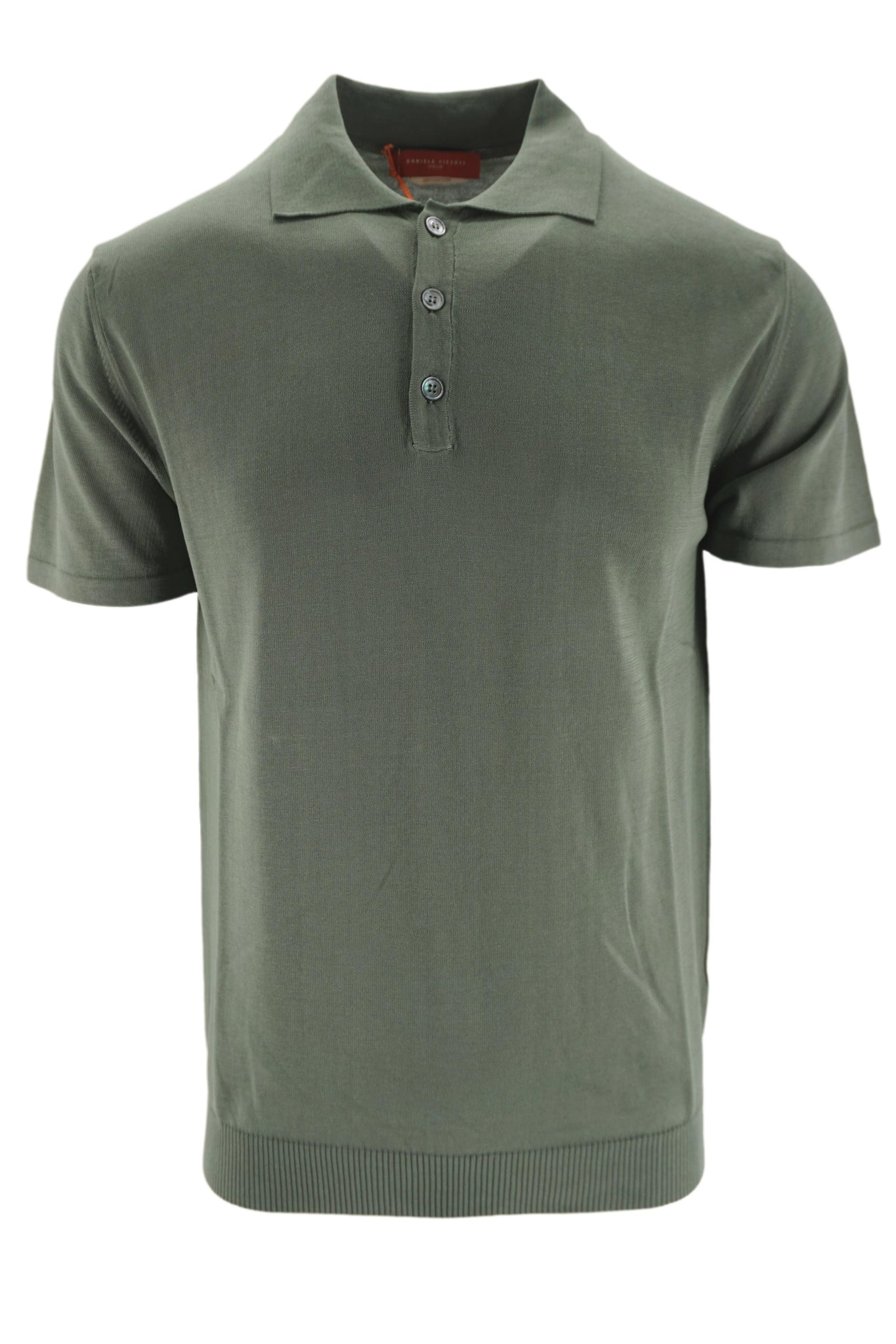 Polo in Filo di Cotone / Verde - Ideal Moda