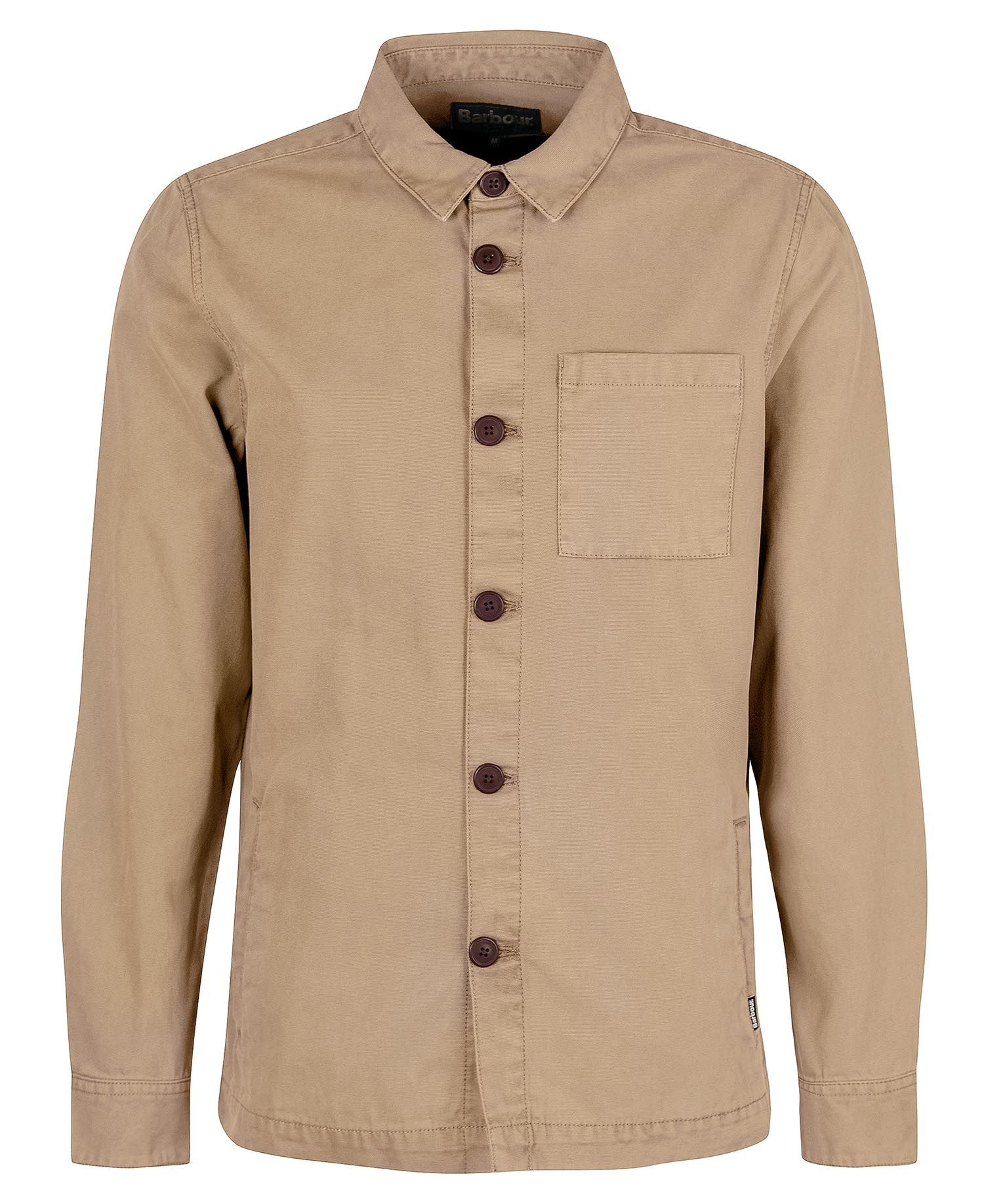 Overshirt Washed Cotton / Beige - Ideal Moda