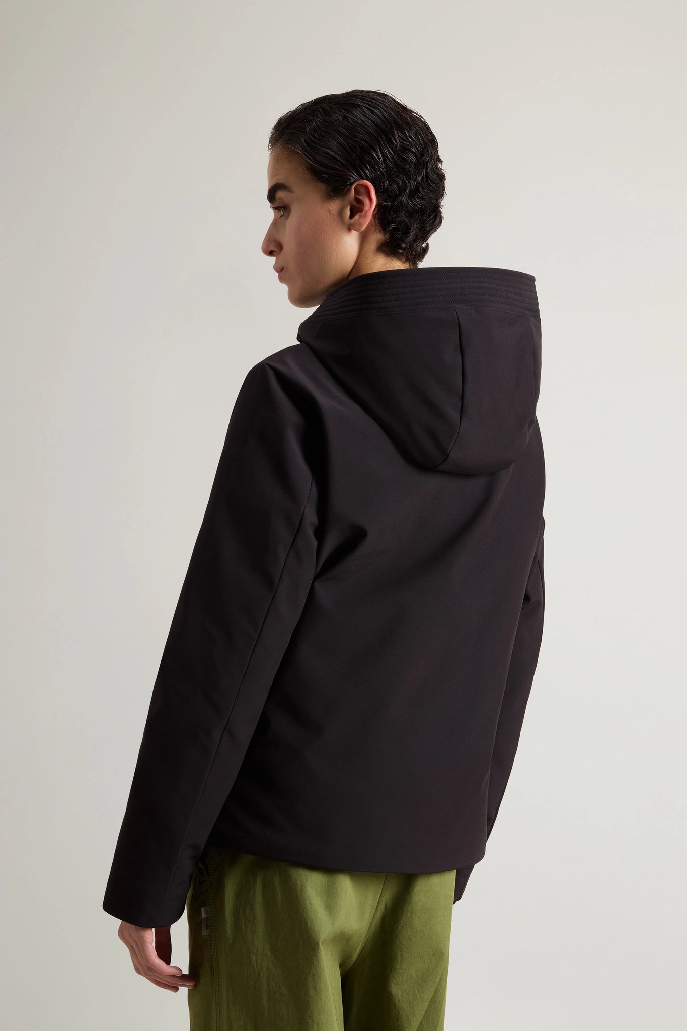 Firth Parka Corto in Tech Softshell / Nero - Ideal Moda