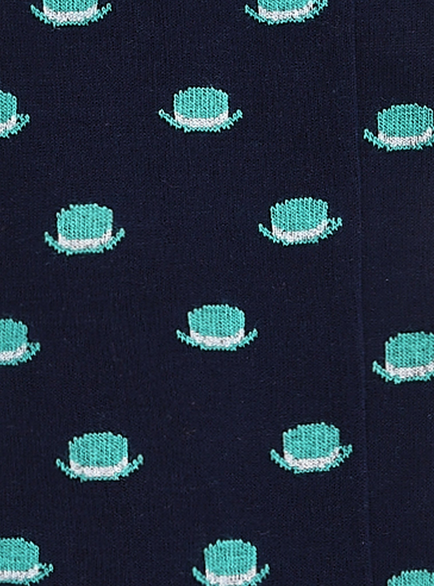 Calzino in Cotone con Fantasia / Blu - Ideal Moda