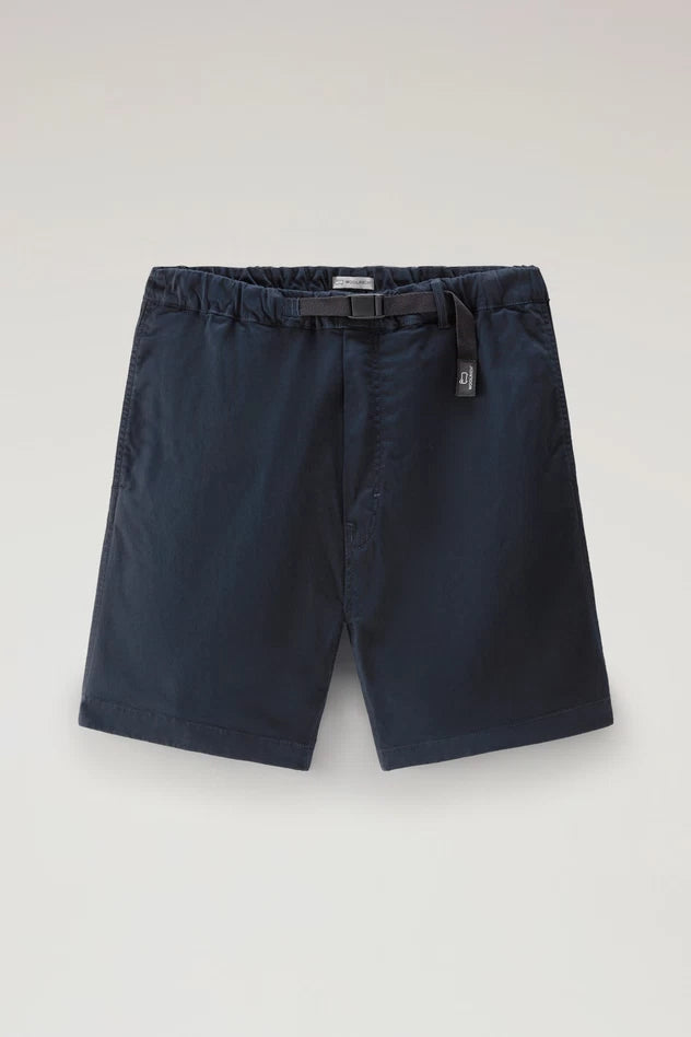 Pantaloncino Corto in Cotone Modello Chino / Blu - Ideal Moda