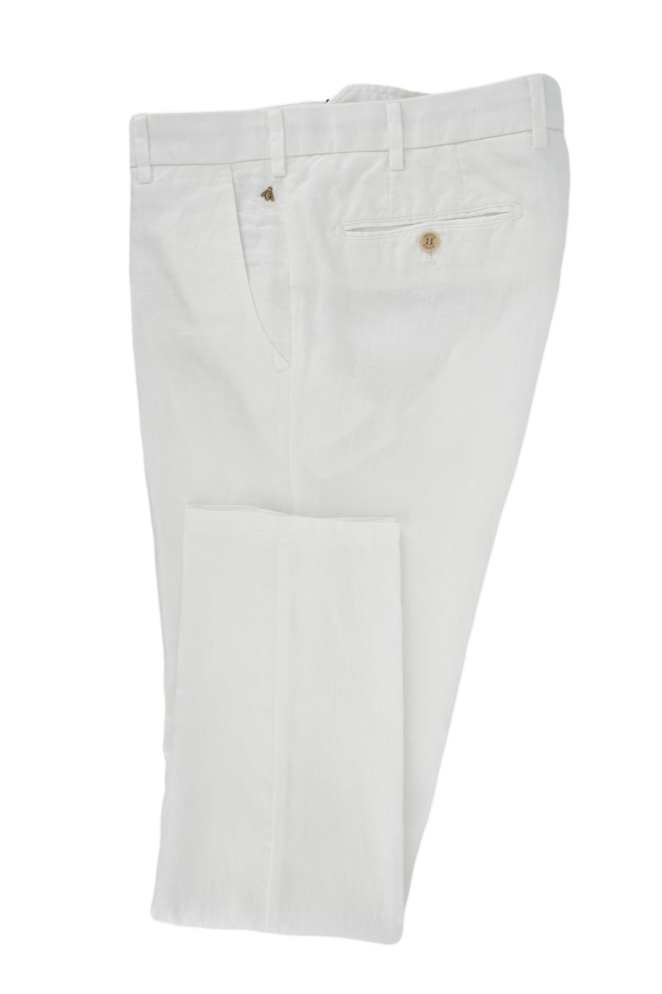 Pantalone Bonn in Lino / Bianco - Ideal Moda