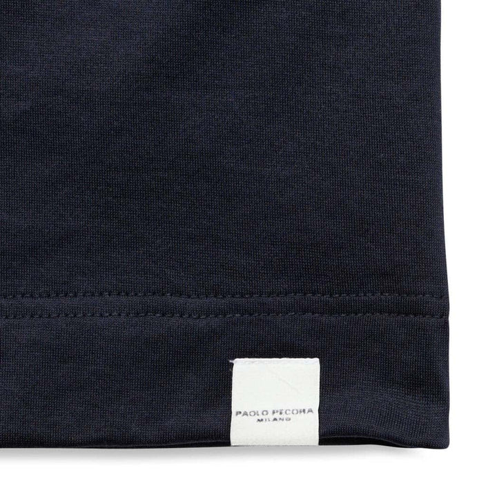 T-Shirt in Jersey Lucido di Cotone / Blu - Ideal Moda