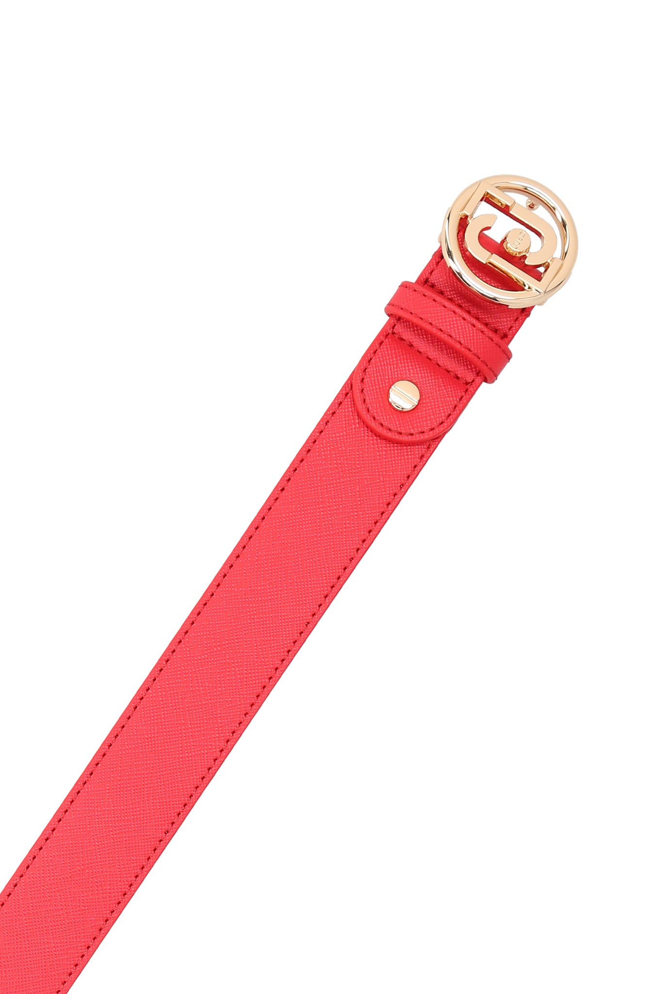 Cintura con Fibbia Logata / Rosso - Ideal Moda