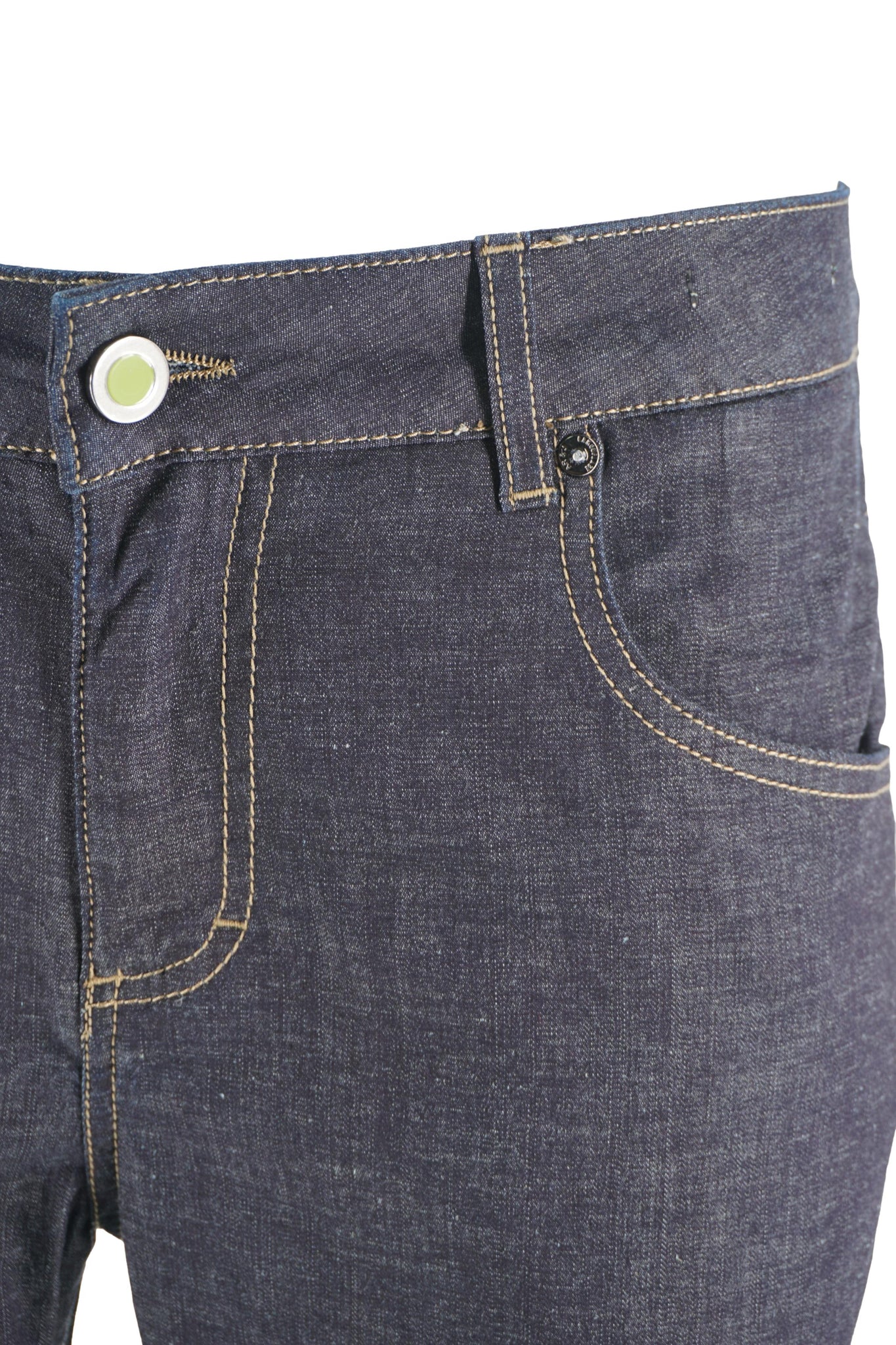 Denim in Cotone e Lino Modello Rocco / Jeans - Ideal Moda