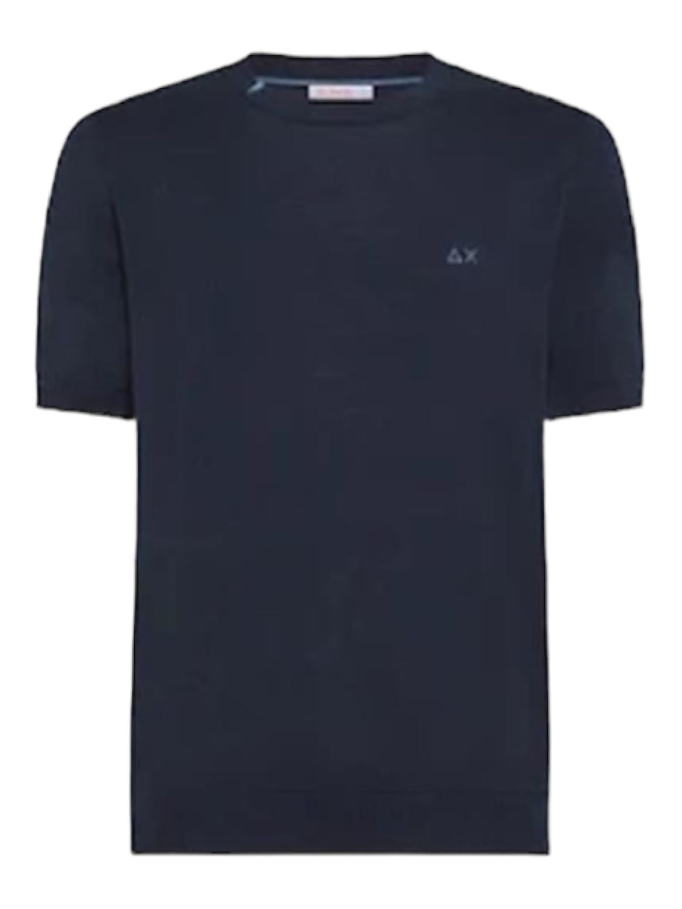 T-Shirt con Logo a Contrasto / Blu - Ideal Moda