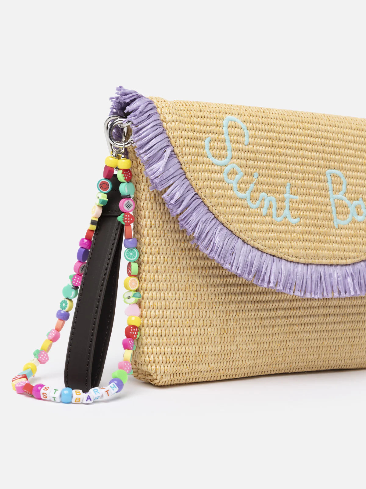 Pochette in Paglia con Frange / Beige - Ideal Moda