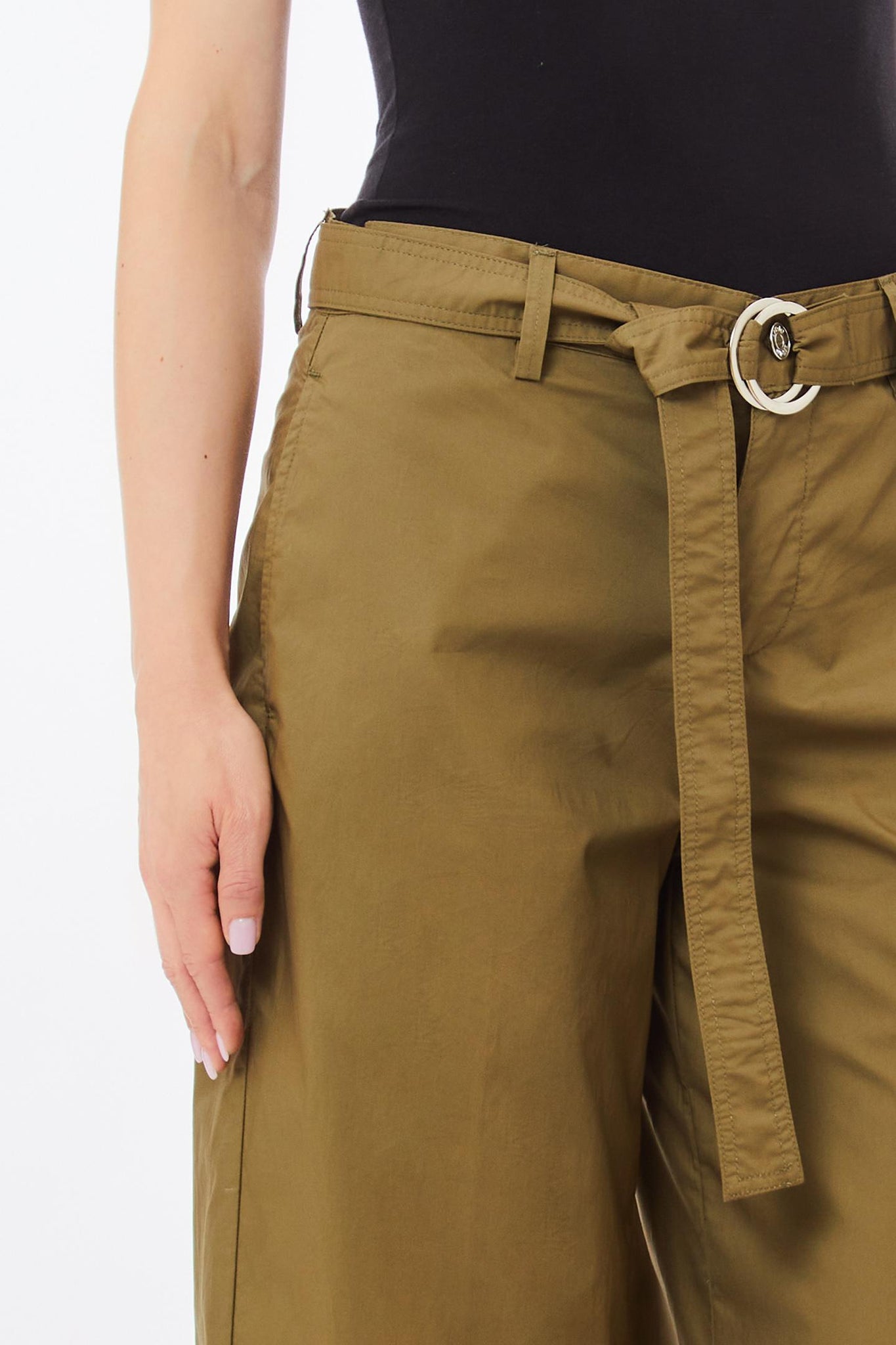 Pantalone in Cotone / Verde - Ideal Moda