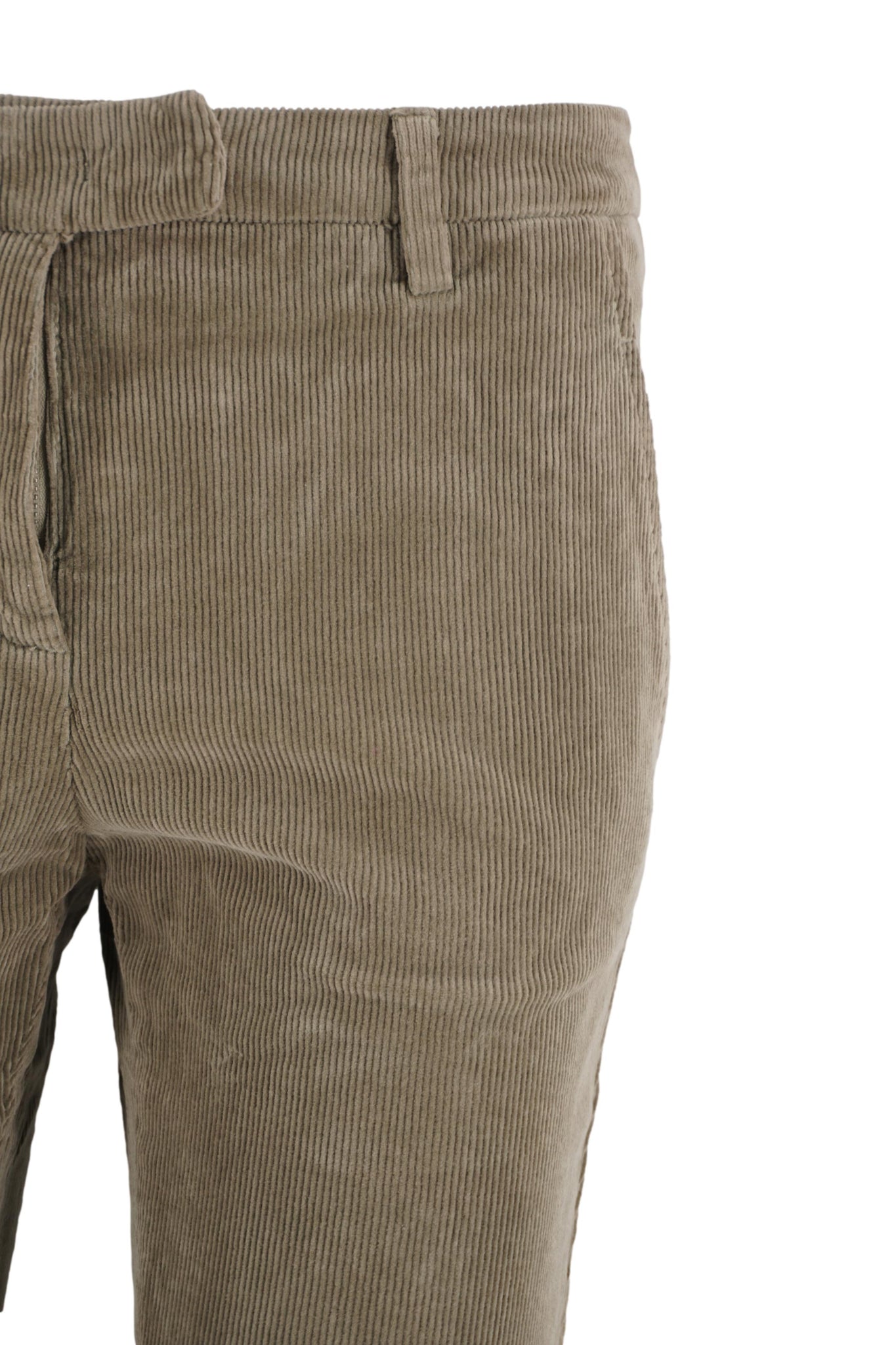 Pantalone in Velluto Millerighe / Marrone - Ideal Moda