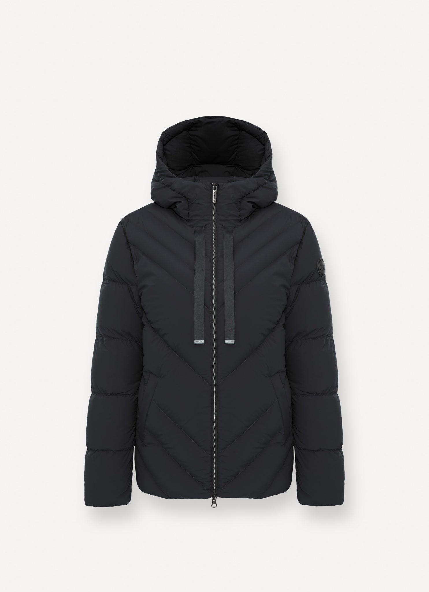 Piumino Stretch con Coulisse / Nero - Ideal Moda