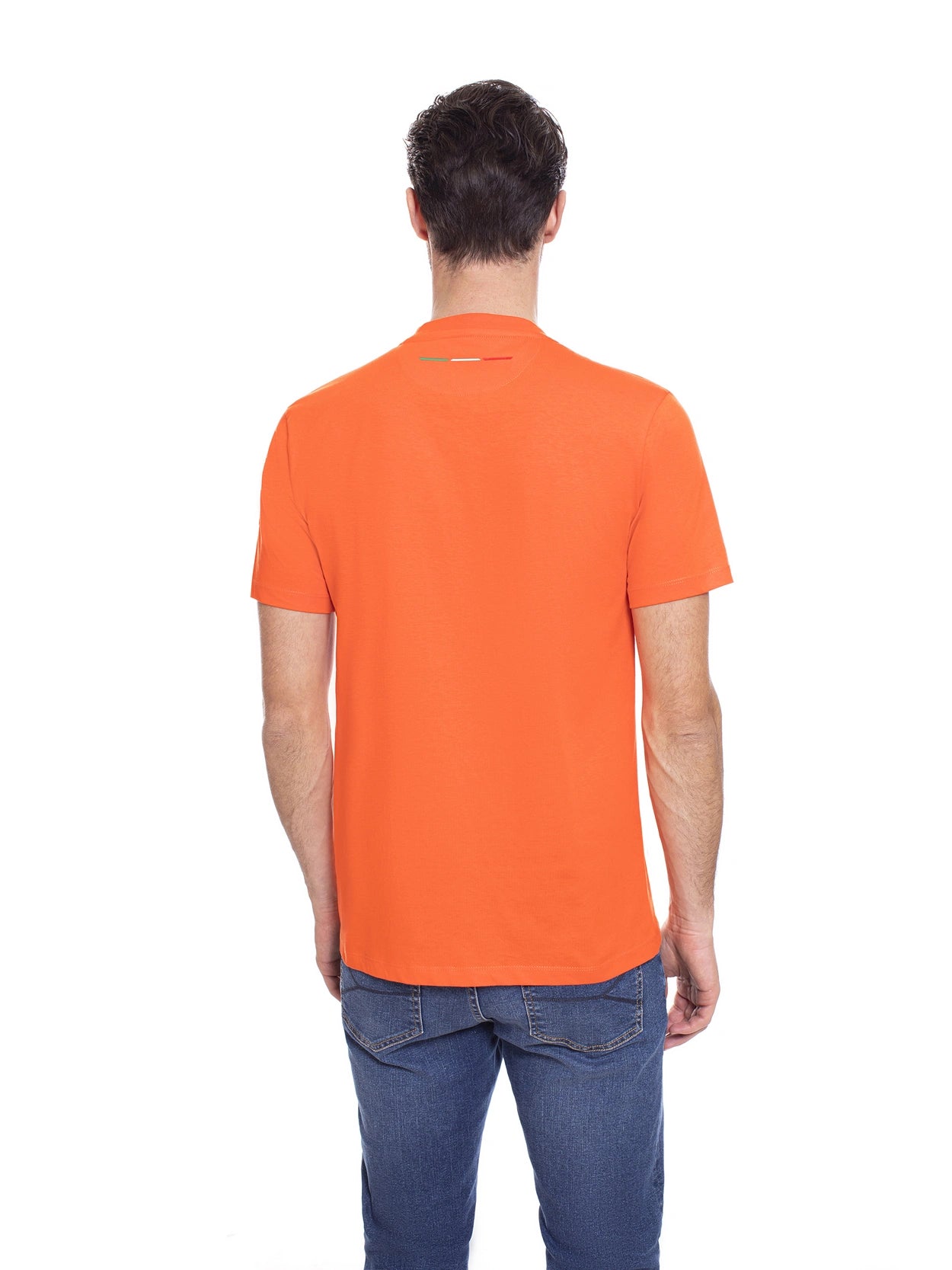 T-Shirt Automobili Lamborghini con Logo / Arancione - Ideal Moda