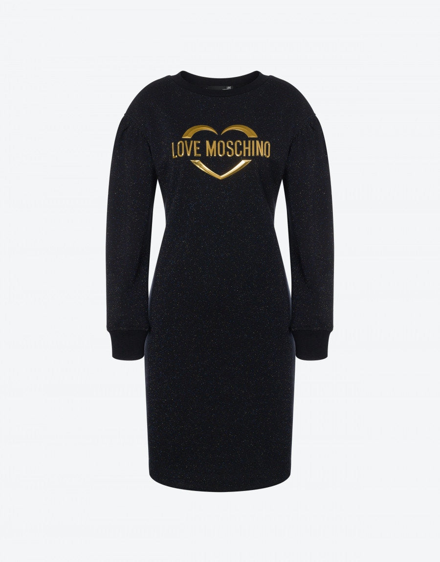 Abito Love Moschino con Logo / Nero - Ideal Moda