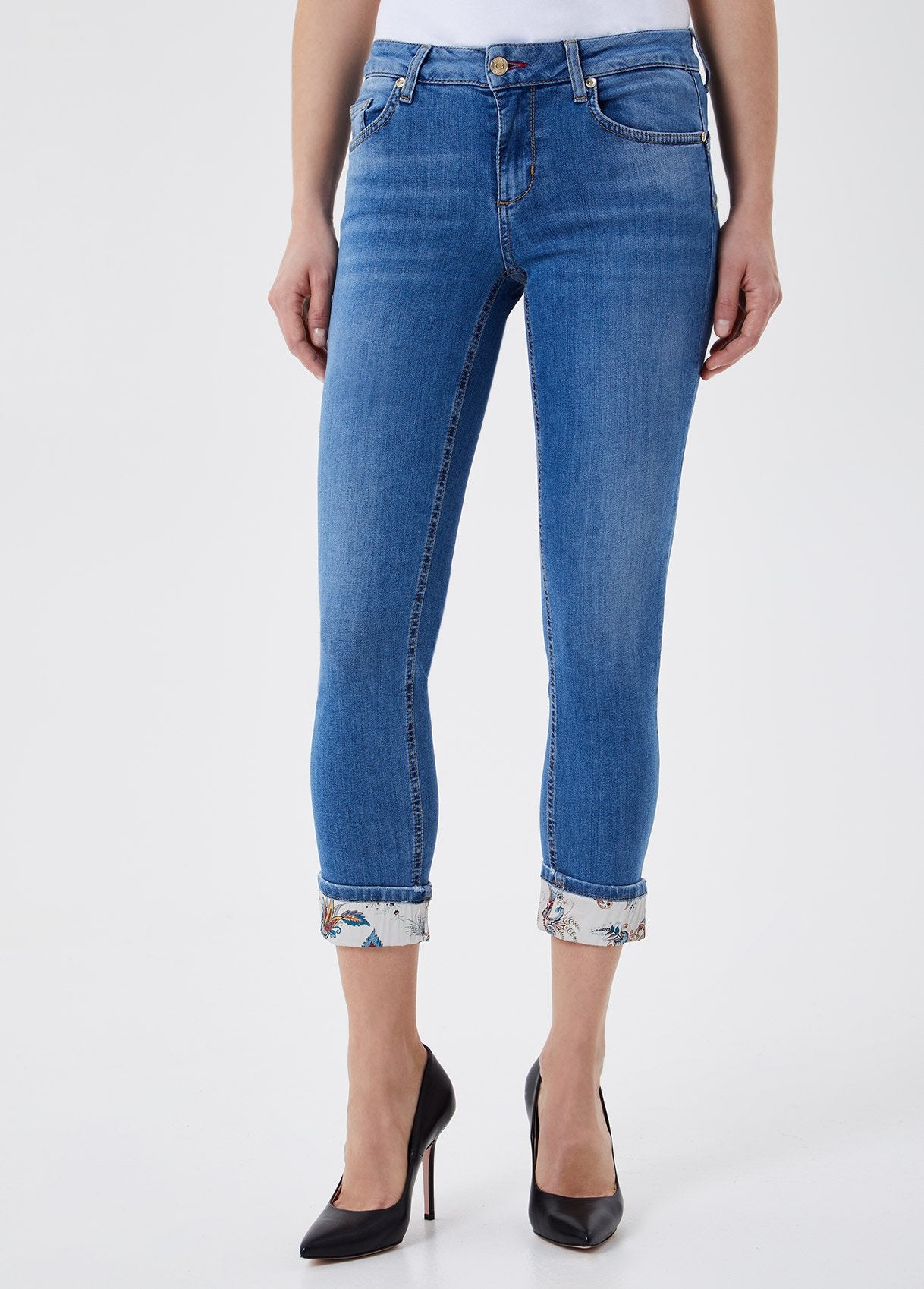 Liu Jo Risvolto Jeans Jeans Skinny Con Risvolto Jeans