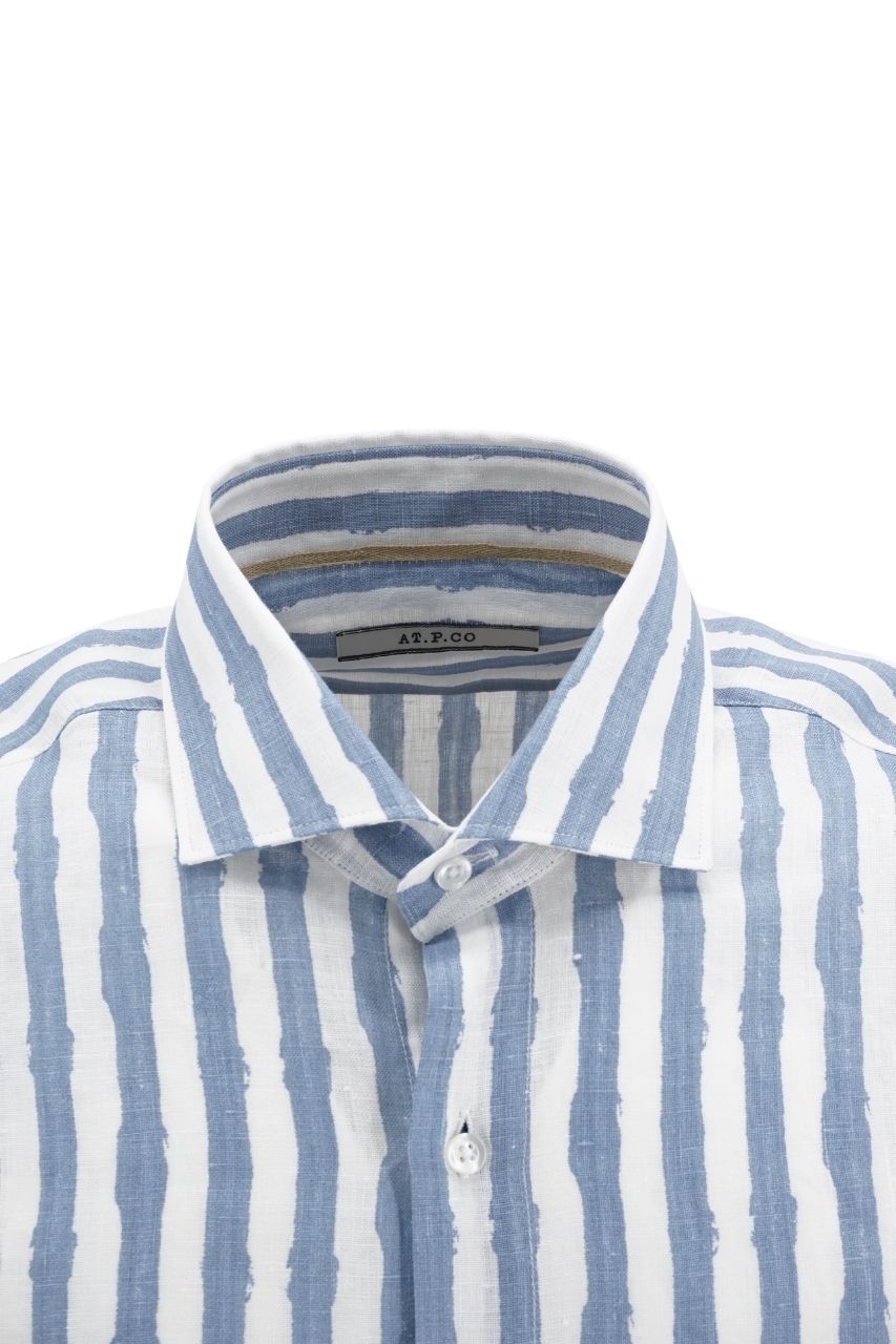 Camicia in Lino AT.P.CO. / Blu - Ideal Moda