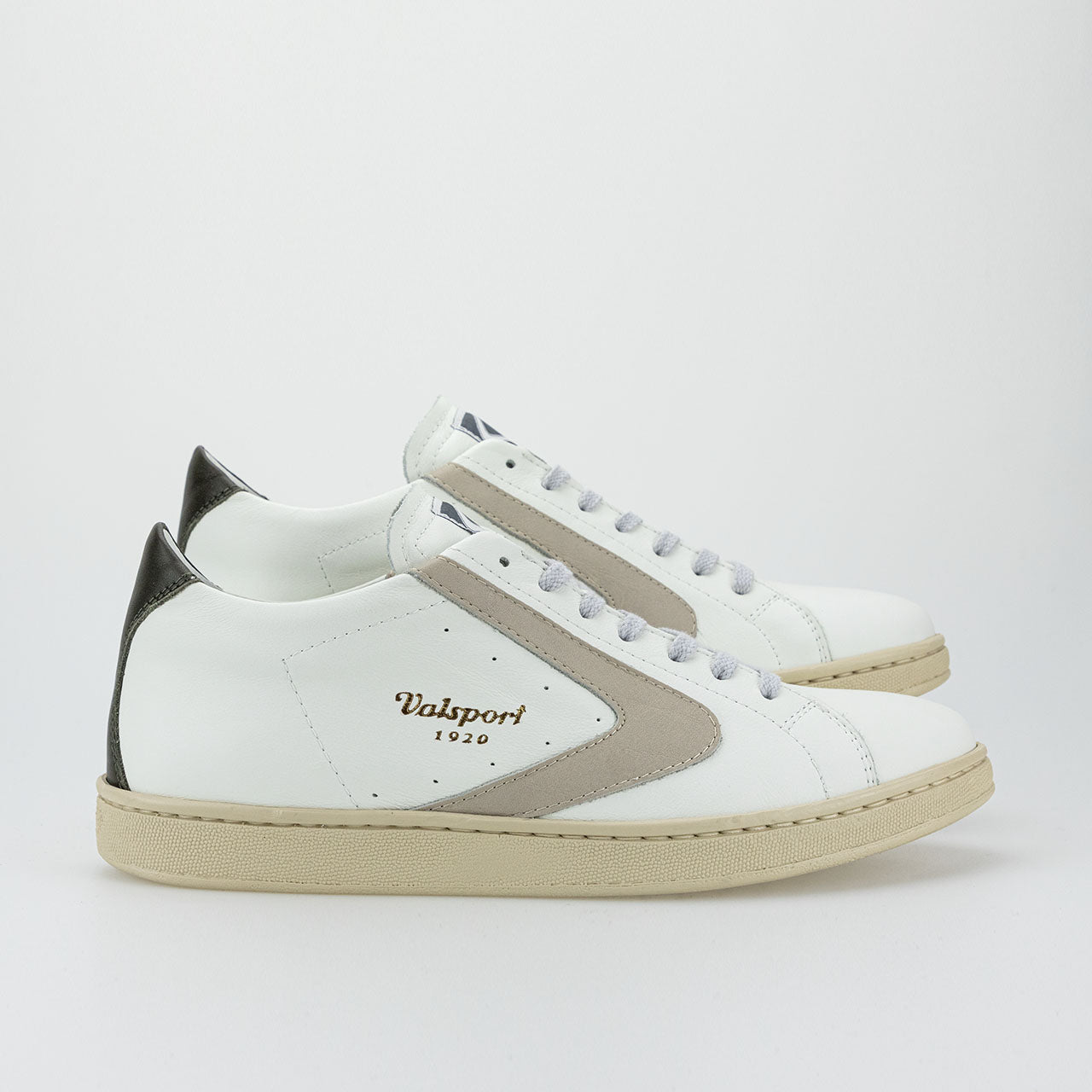 Sneaker in Pelle con Logo Valsport / Bianco - Ideal Moda