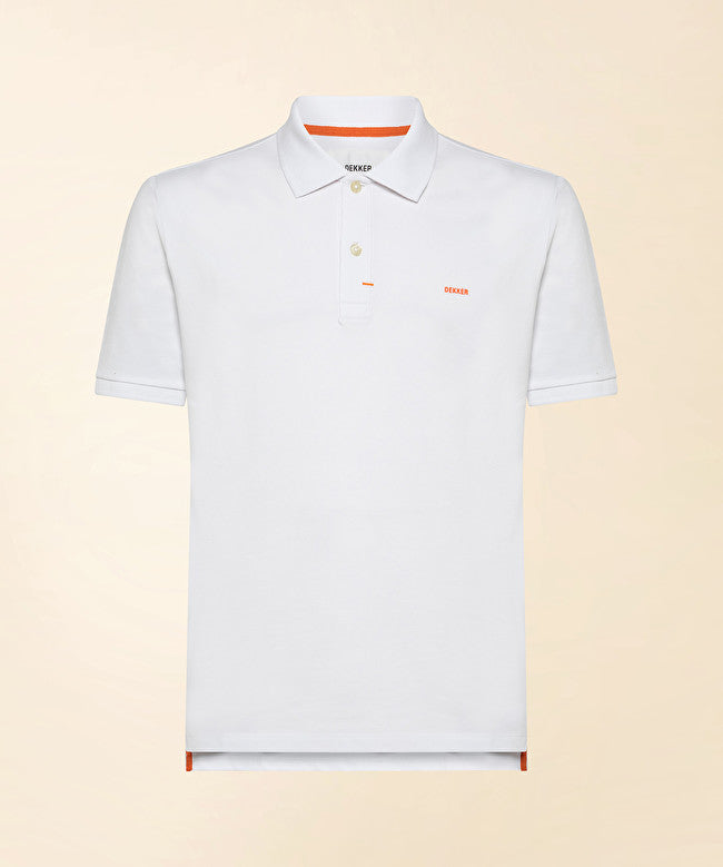 Piquet polo shirt / Bianco - Ideal Moda